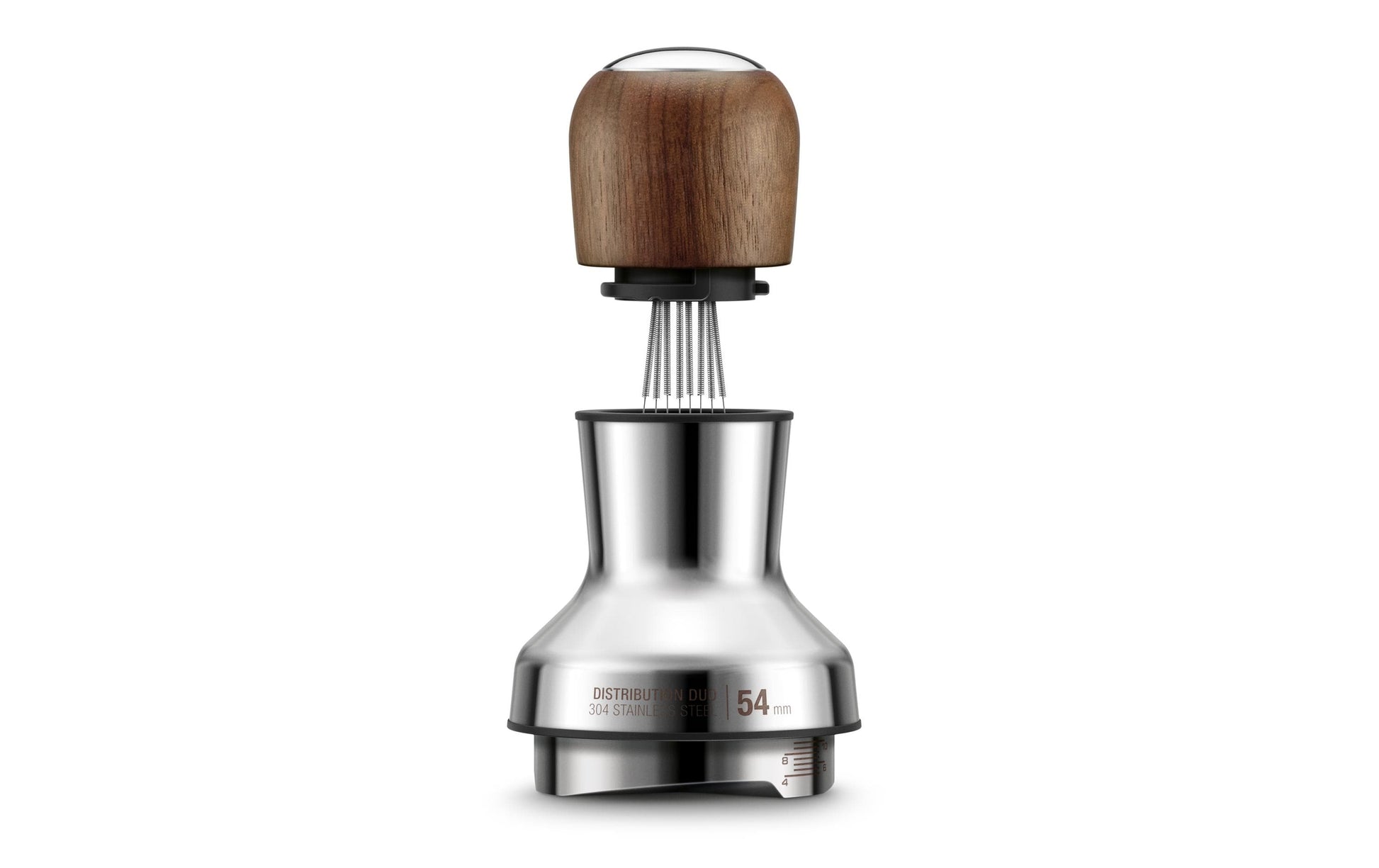 Sage Tamper – Ø 5,4 cm – für 54 mm Siebträger – Walnuss/Edelstahl