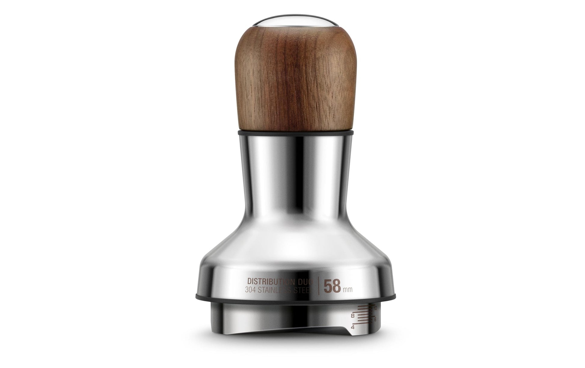 Sage Tamper Distribution Duo – Ø 5,8 cm, für 58 mm Siebträger, Edelstahl/Walnuss