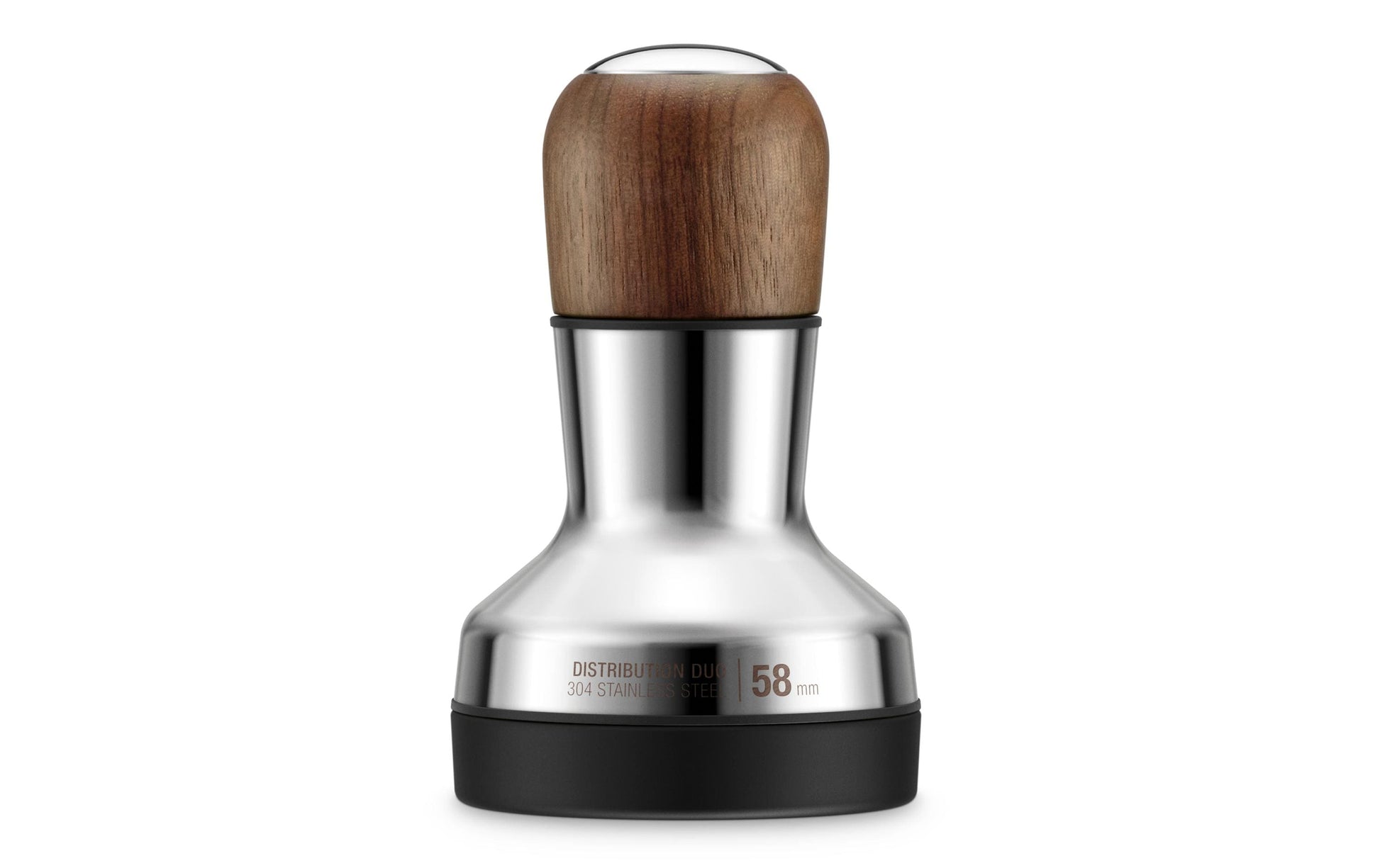 Sage Tamper Distribution Duo – Ø 5,8 cm, für 58 mm Siebträger, Edelstahl/Walnuss