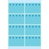 HERMA Haftetiketten – rechteckig 26 × 40 mm, permanent, blau, 6 Blatt (48 Stk.)