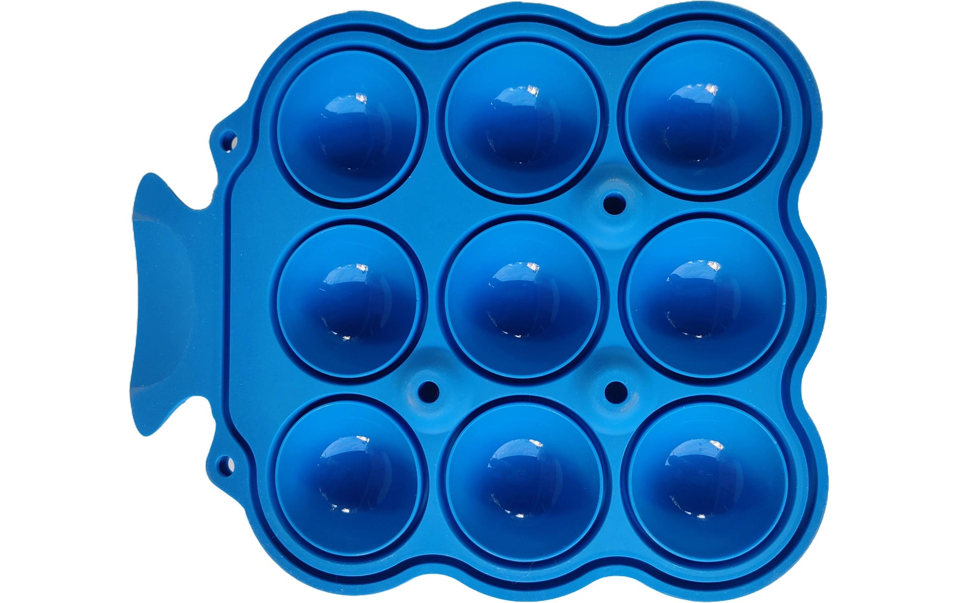 Golyo ice Eiswürfelform 23 × 18 × 5 cm, Silikon, Blau, 9 Mulden