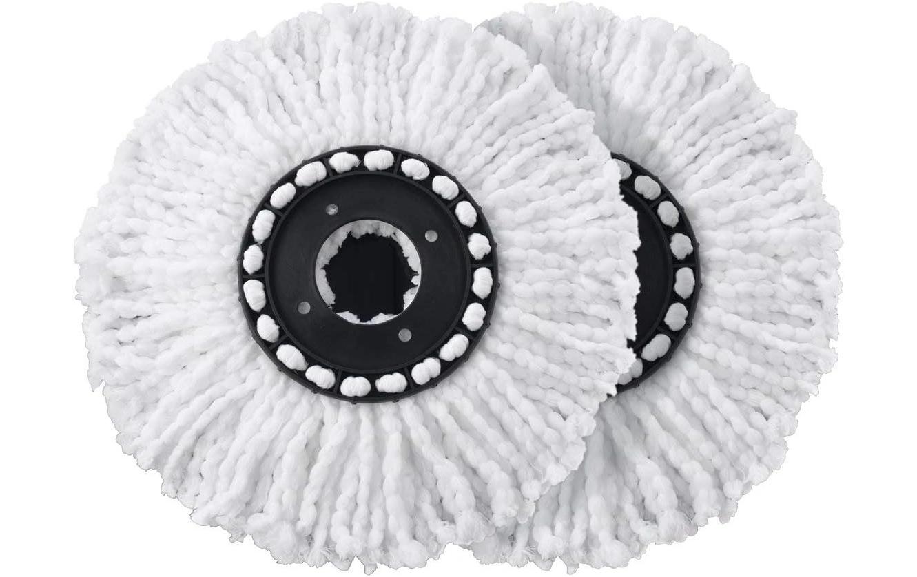CLEANmaxx Wischbezug 05551 – 2 Stk. – Polyester/Polypropylen – 36,0 × 36,0 × 3,5 cm