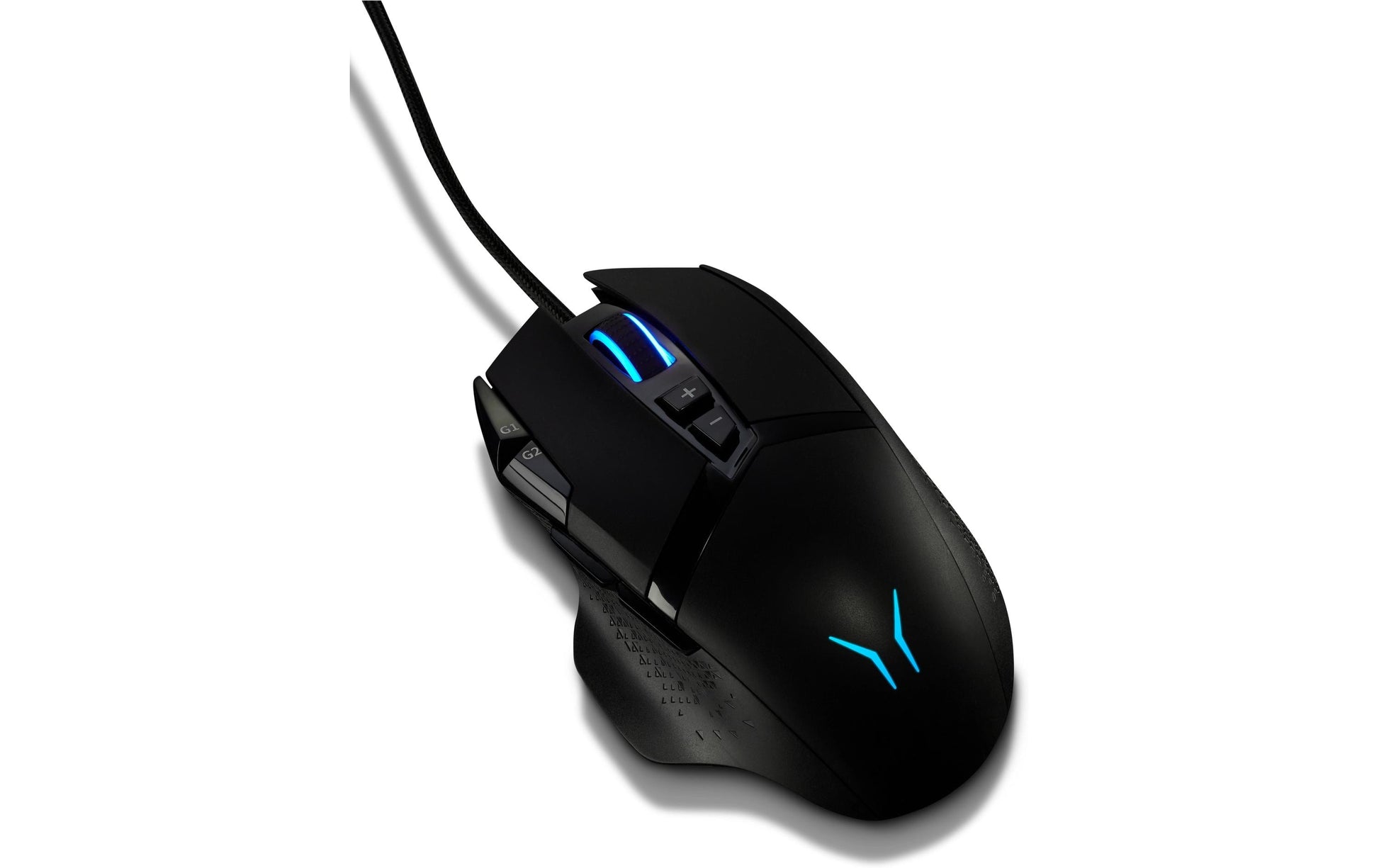 Erazer Mouse Wizard P20 Gaming-Maus – kabelgebunden, für Rechtshänder, RGB, umschaltbare DPI, schwarz