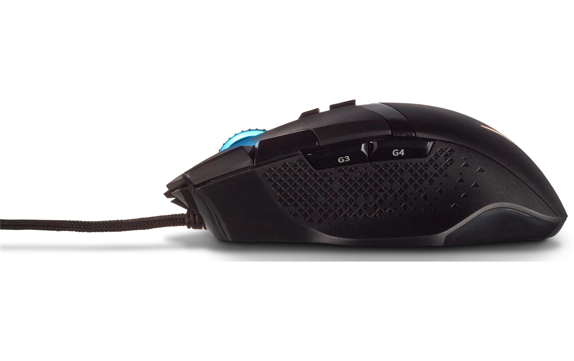 Erazer Mouse Wizard P20 Gaming-Maus – kabelgebunden, für Rechtshänder, RGB, umschaltbare DPI, schwarz