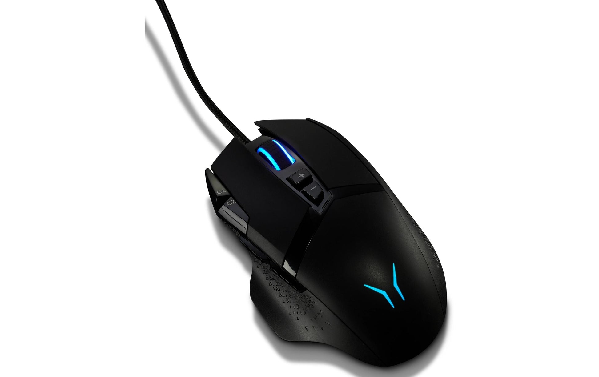 Erazer Mouse Wizard P20 Gaming-Maus – kabelgebunden, für Rechtshänder, RGB, umschaltbare DPI, schwarz