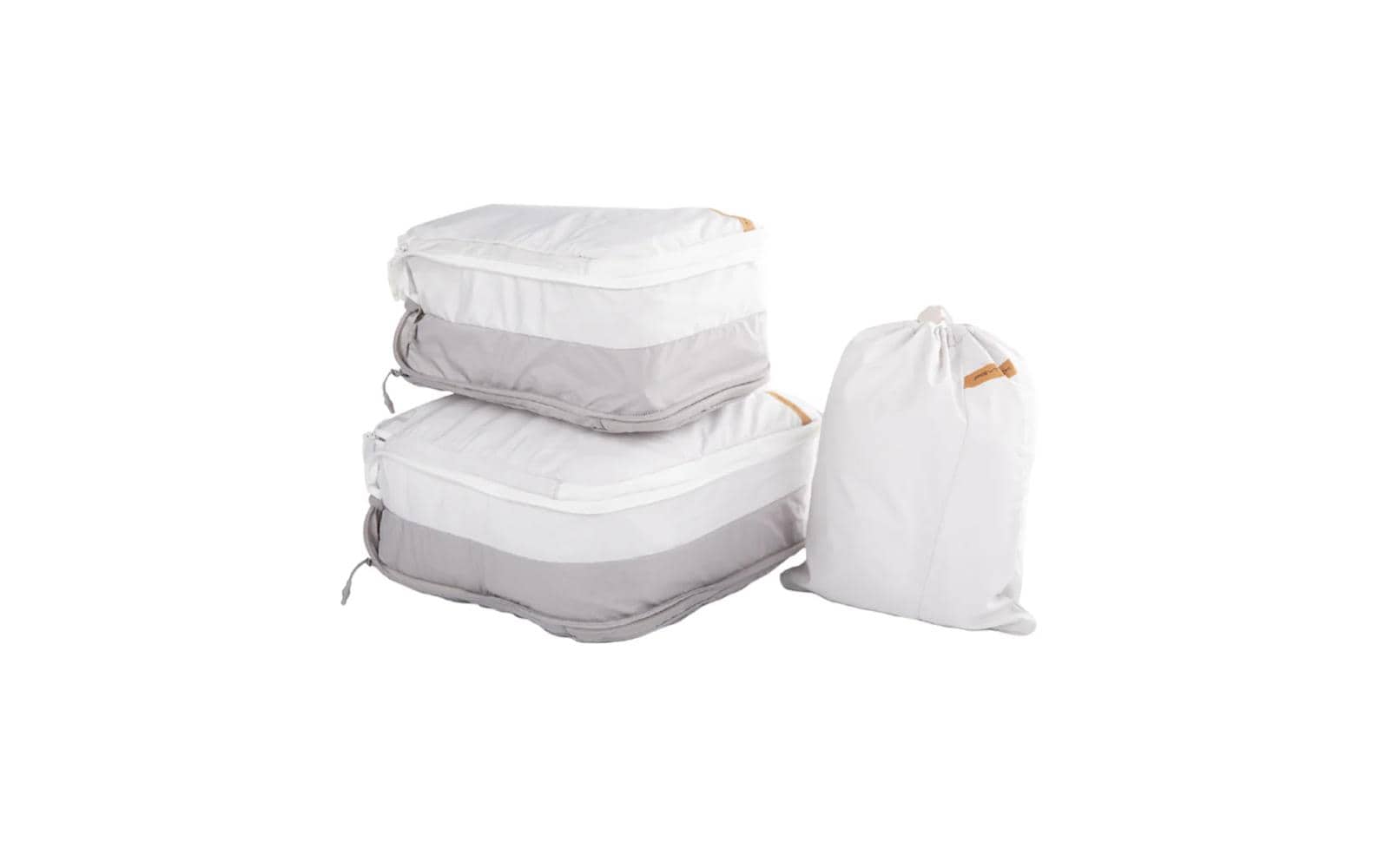 PGYTECH Aufbewahrungs-Set – Reissverschluss, Tragegriff – Grösse S/M/L – Weiss/Grau – Polyester – 3-teilig