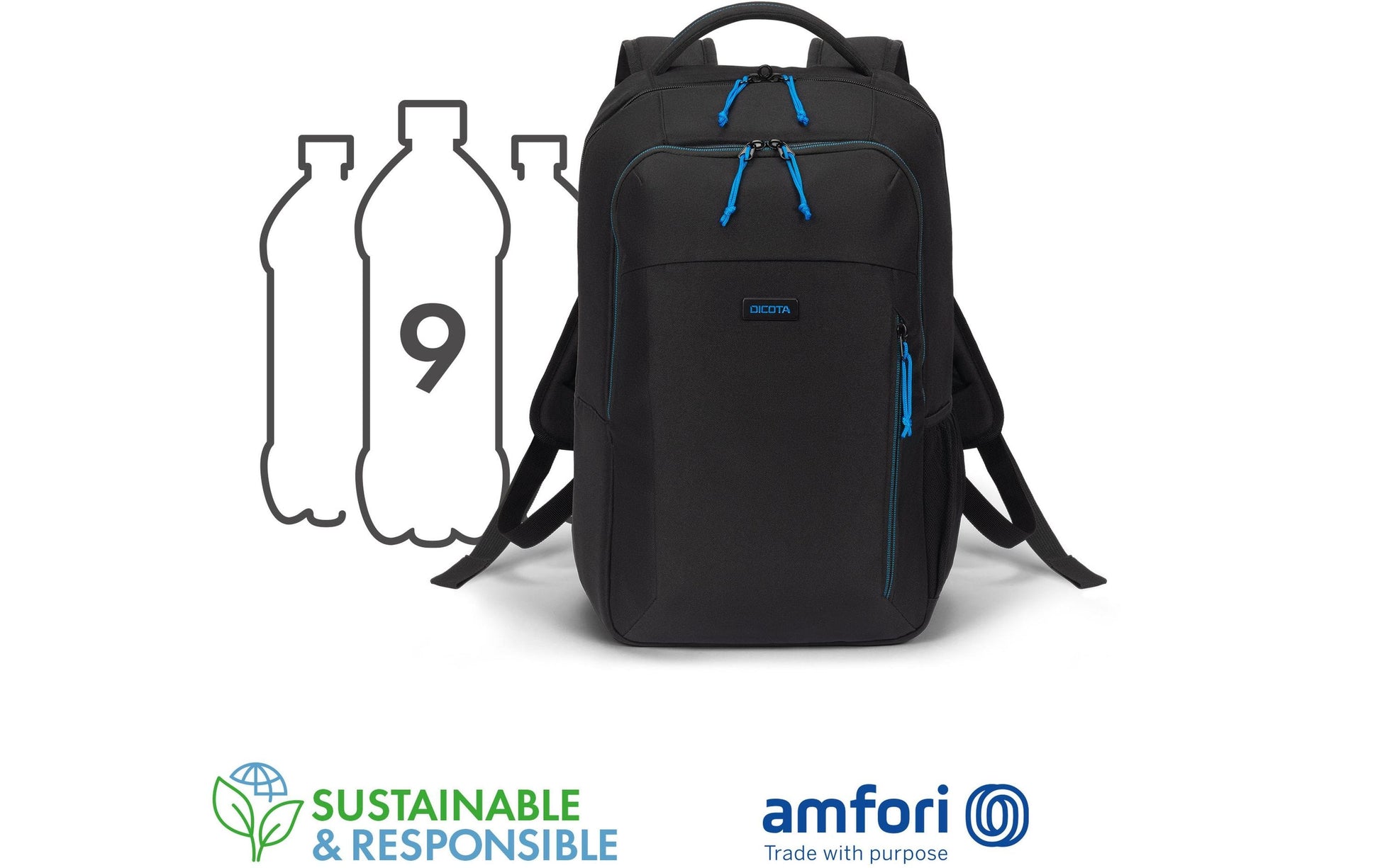 DICOTA Spin II – Notebook-Rucksack – für 13–16"-Notebook, Schwarz