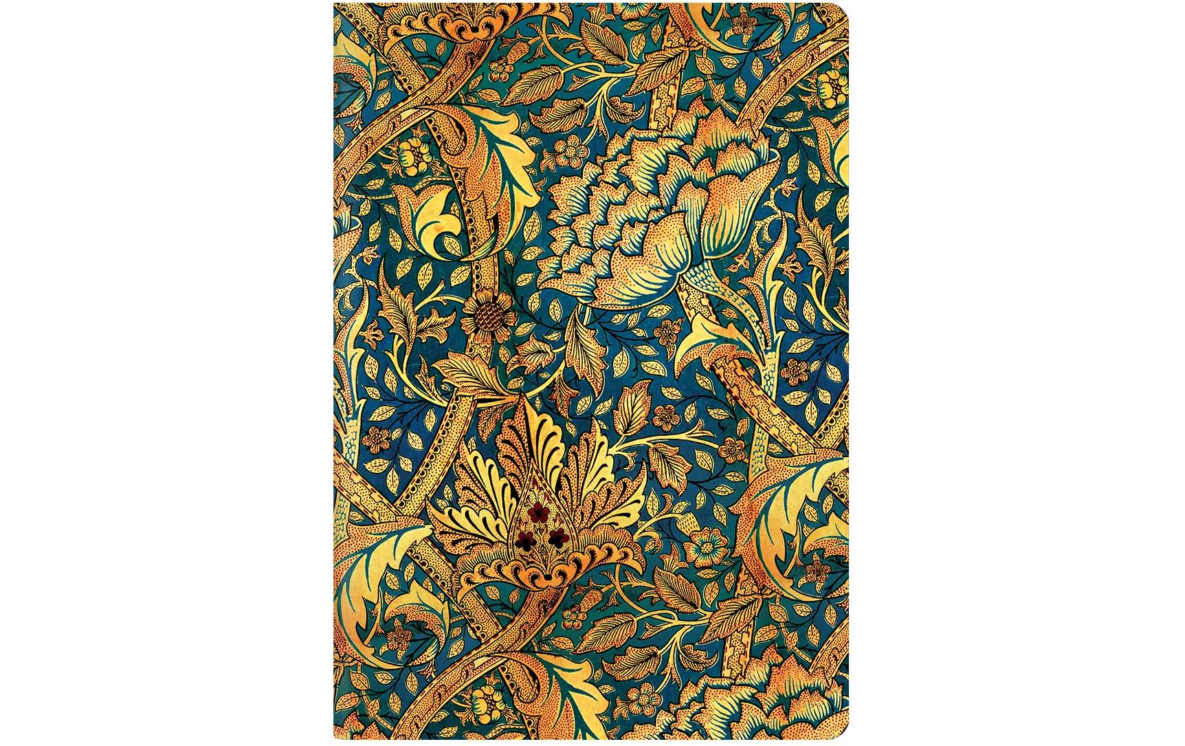 Paperblanks Notizheft – A6 – 80 Seiten – 100 g/m² – Hardcover, perforiert, abgerundete Kanten, blau, FSC