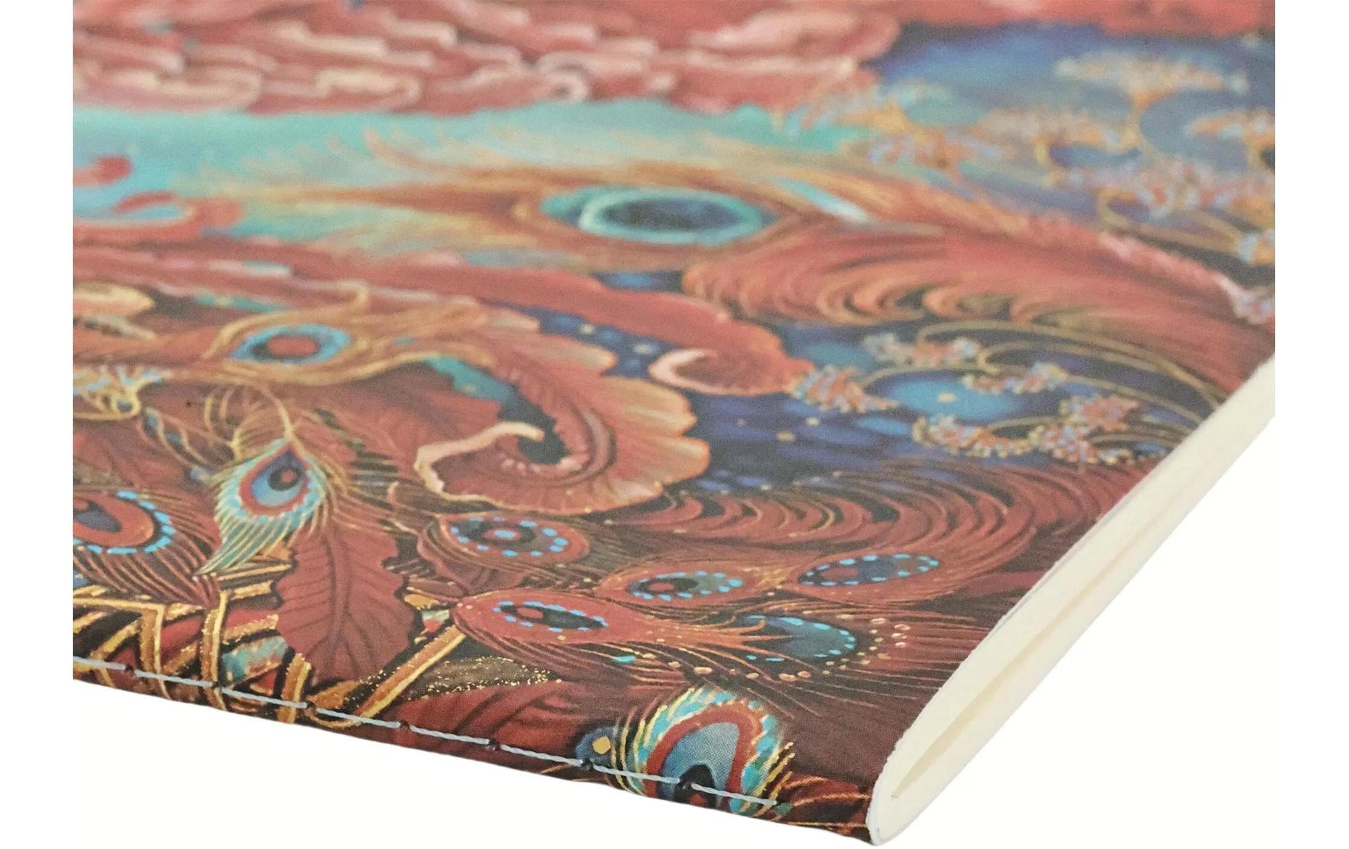 Paperblanks Notizheft – A4 – liniert – 80 Blatt – Hardcover, perforiert, Feuervogel, rot, FSC