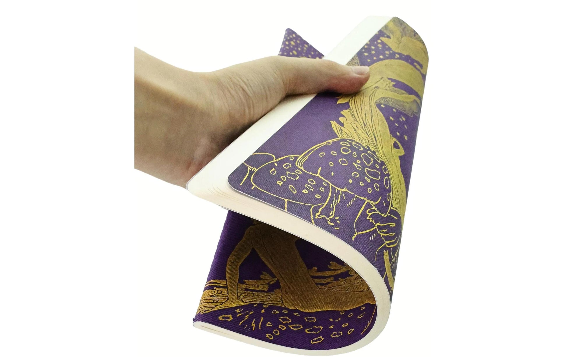 Paperblanks Notizheft – A4 – 80 Seiten – 100 g/m² – Hardcover, perforiert, abgerundete Kanten – violett – FSC