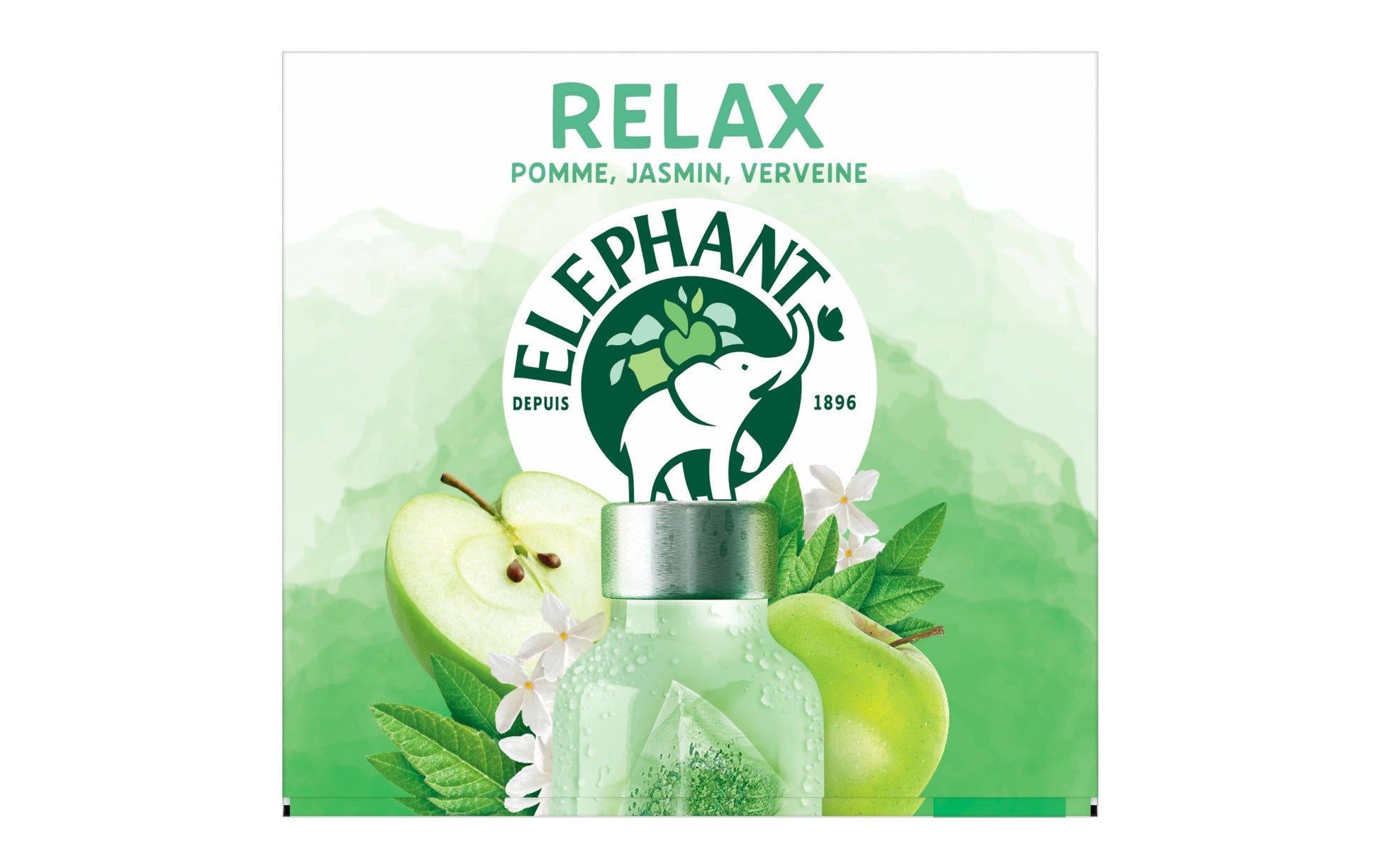 Eléphant Kräutertee Jasmin & Apfel – Teebeutel 15 Beutel