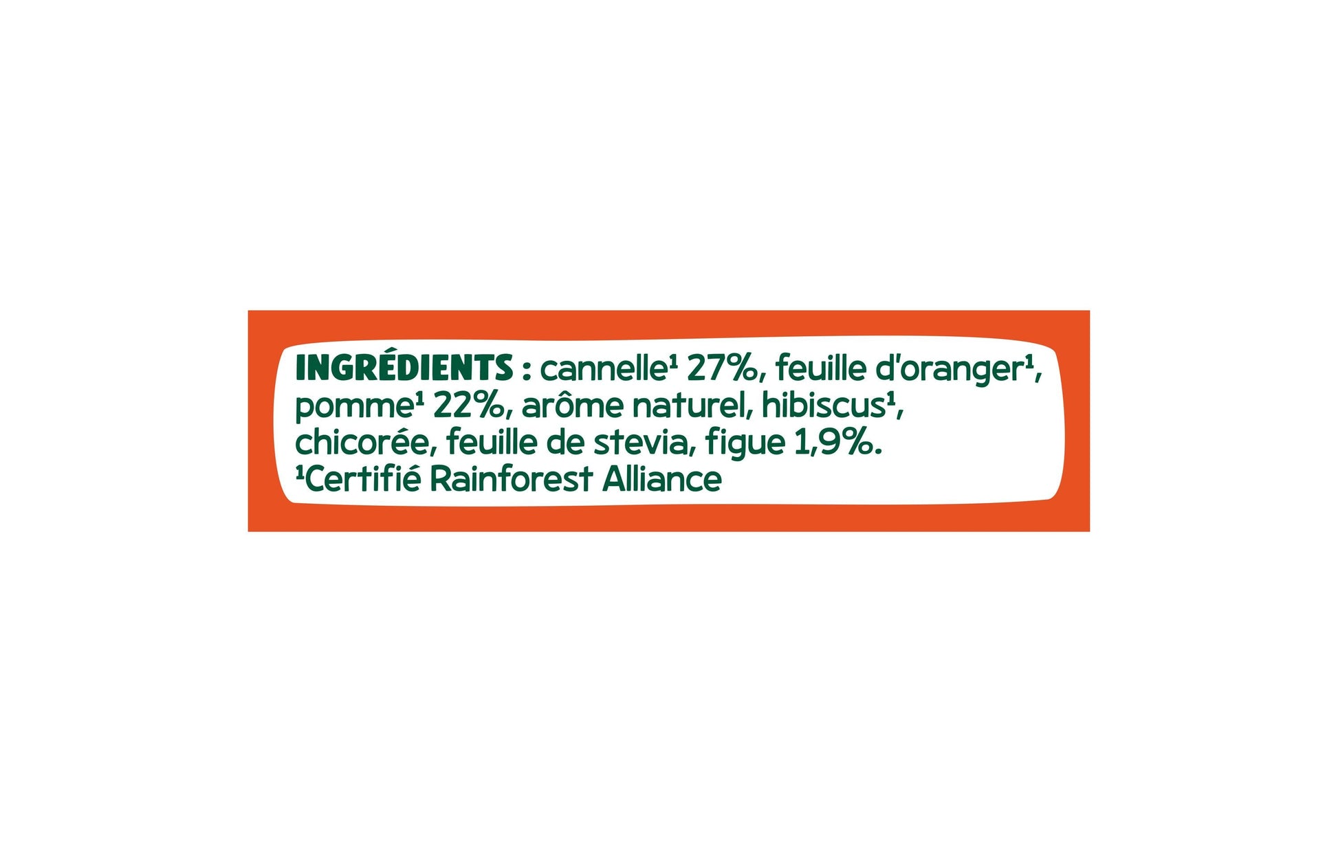 Eléphant Früchtetee Apfel & Zimt – Teebeutel 30 Beutel