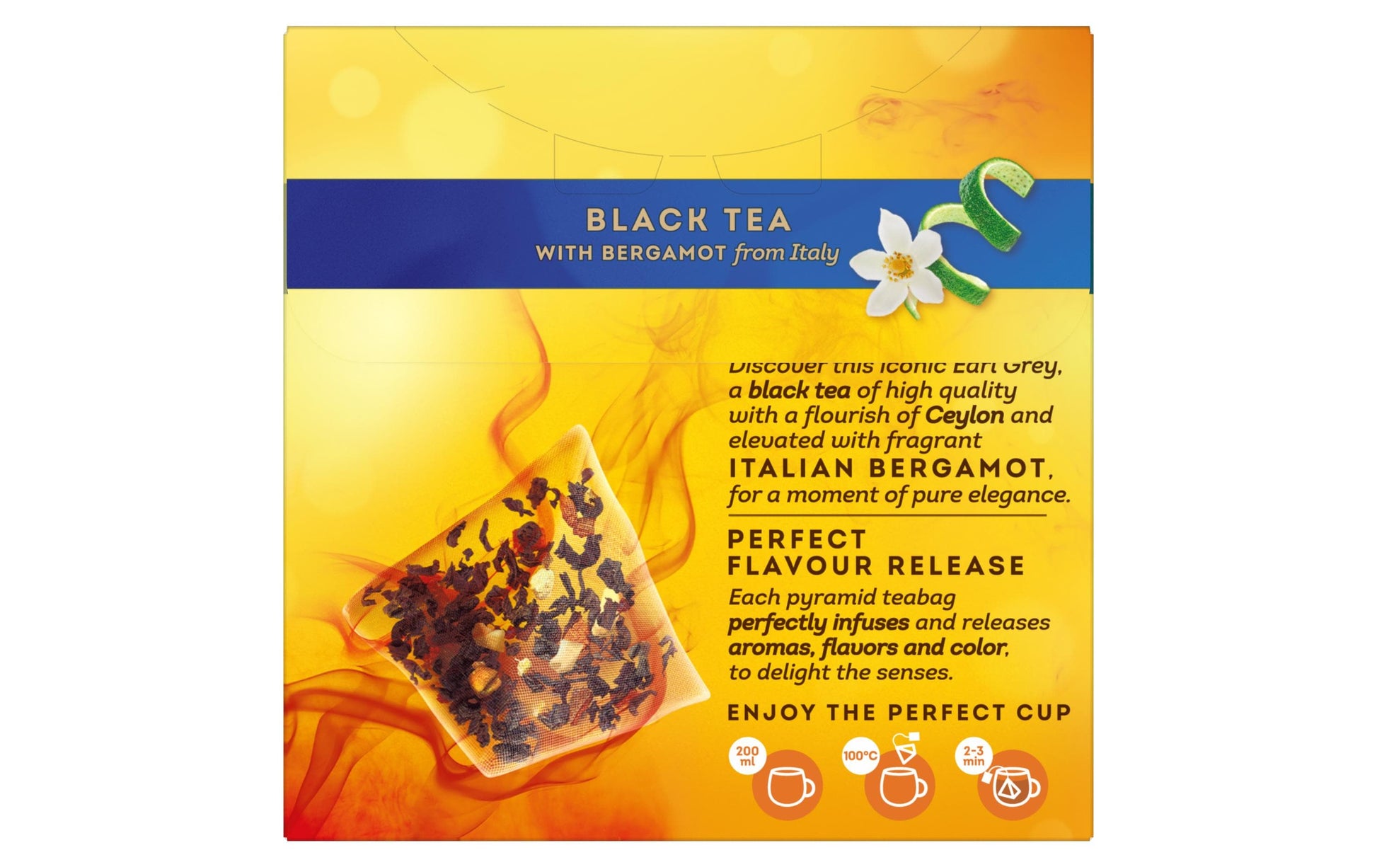 Lipton Schwarztee Earl Grey – Teebeutel 20 Beutel – Fairtrade