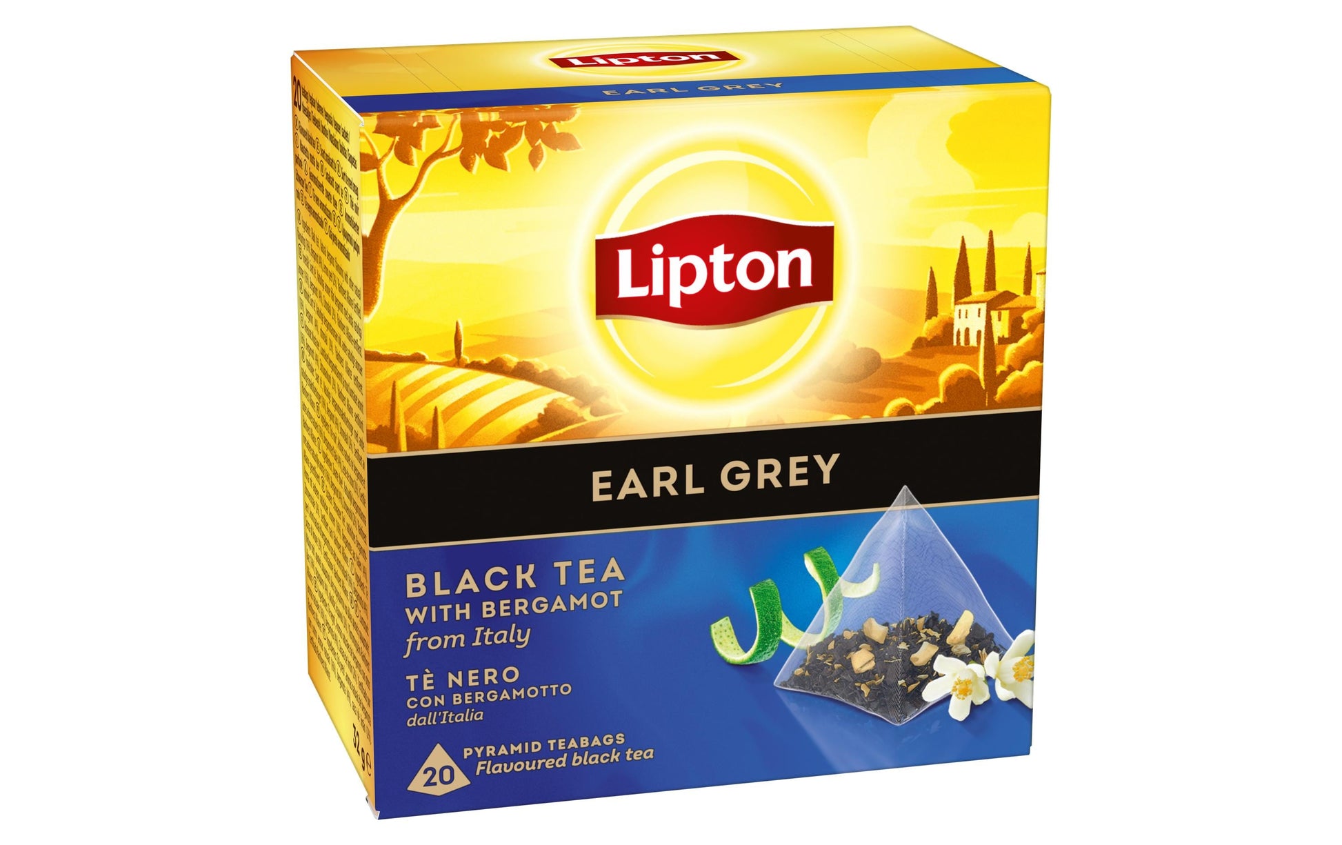 Lipton Schwarztee Earl Grey – Teebeutel 20 Beutel – Fairtrade