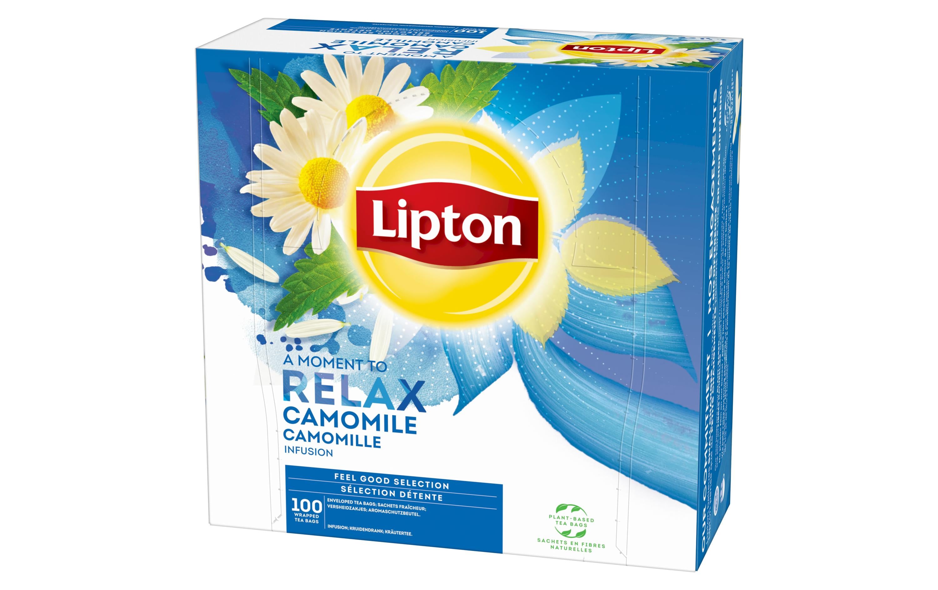 Lipton Kräutertee Kamille – Teebeutel 100 Beutel – Fairtrade