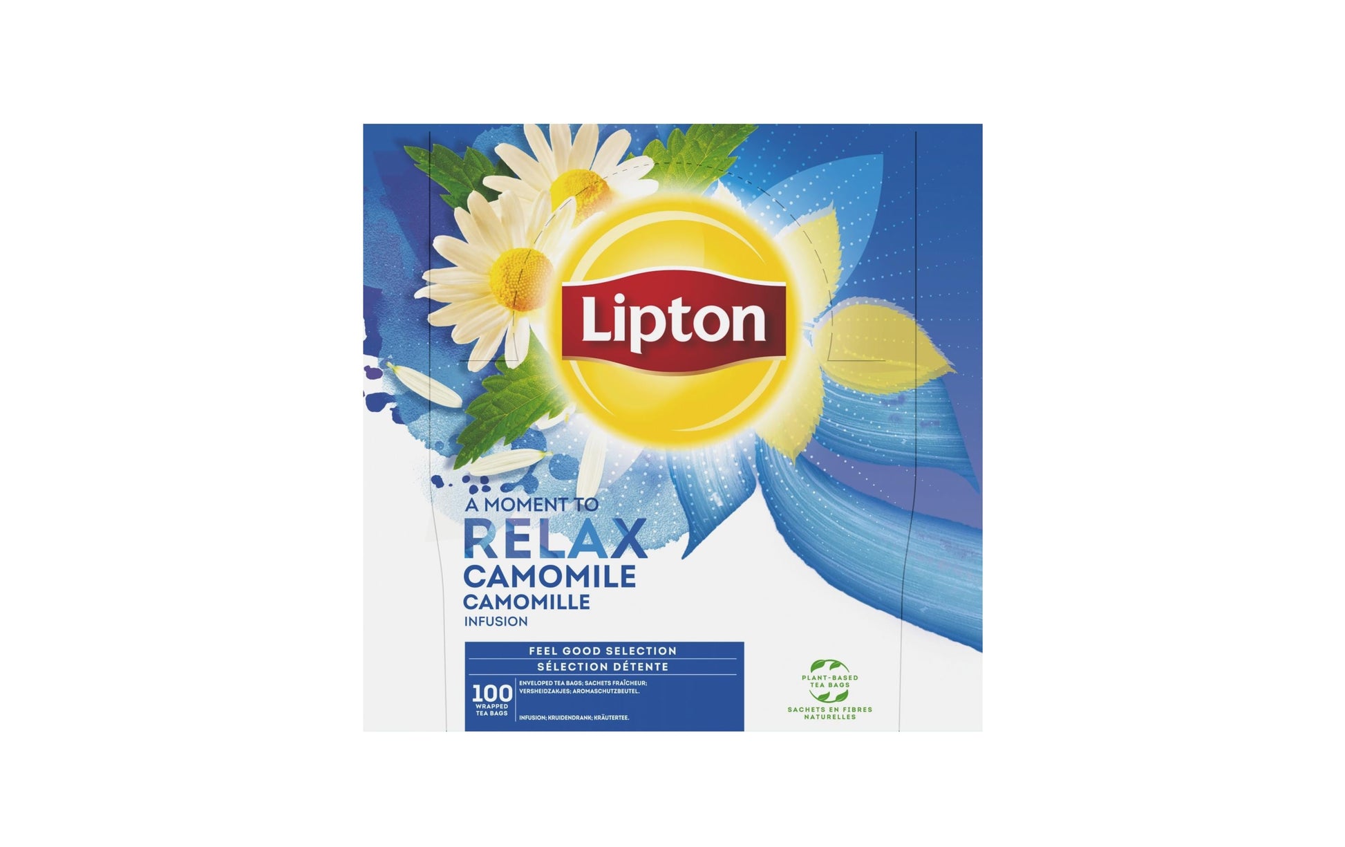 Lipton Kräutertee Kamille – Teebeutel 100 Beutel – Fairtrade