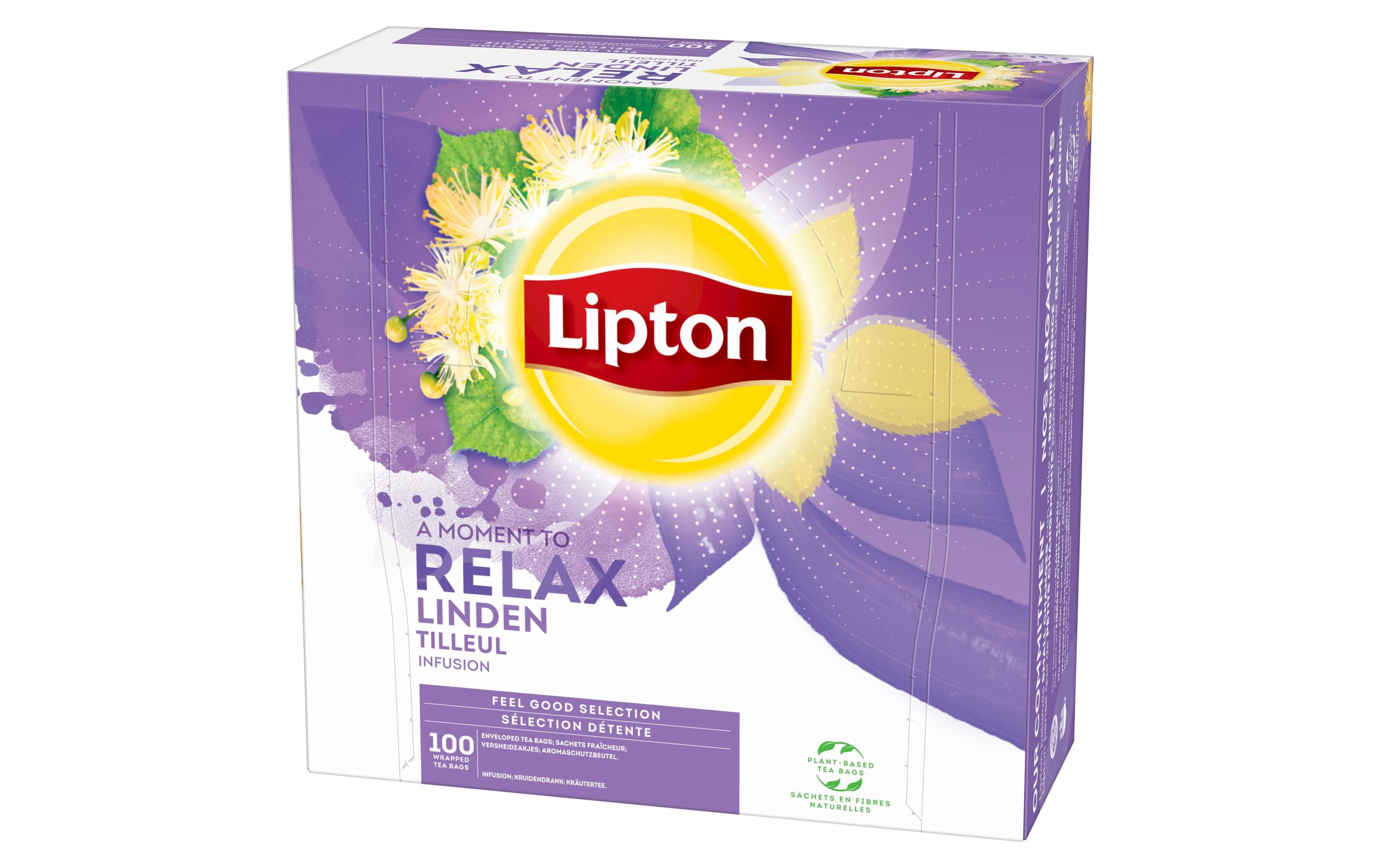 Lipton Früchtetee Lindenblüte – Teebeutel 100 Beutel – Fairtrade