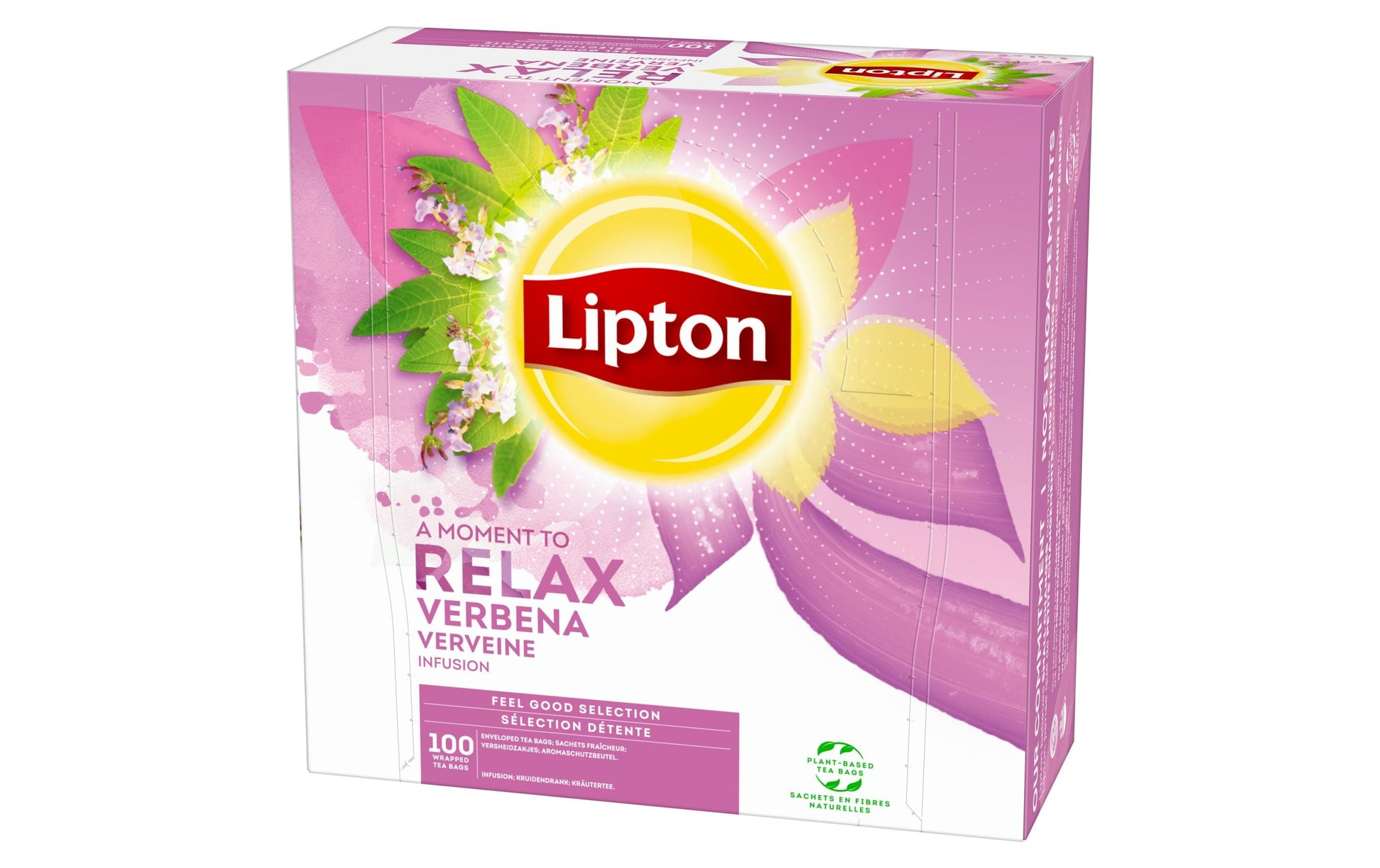 Lipton Früchtetee Eisenkraut – Teebeutel 100 Beutel – Fairtrade