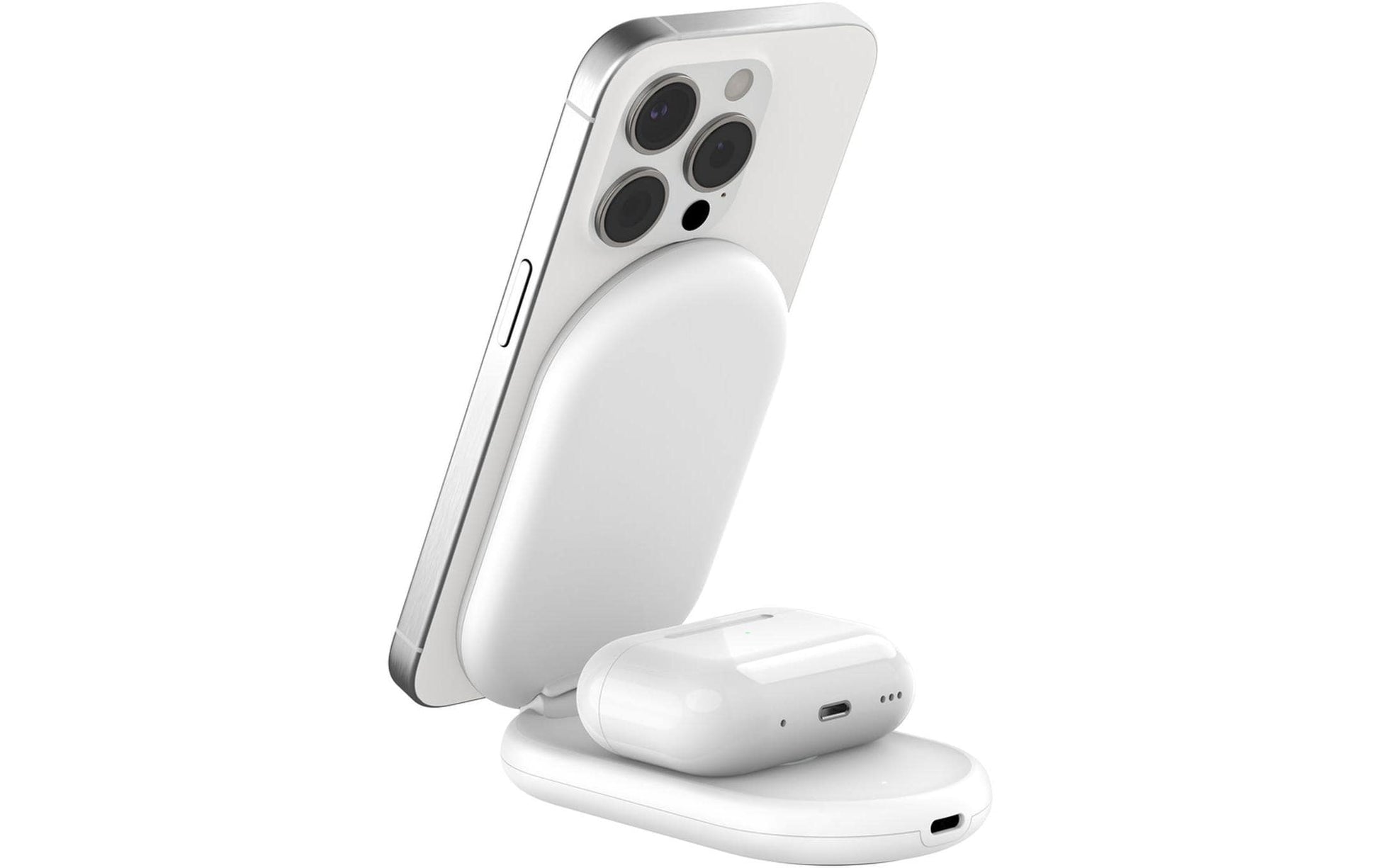 Belkin Boost Charge Ladestation – 15 W, Qi, klappbar, 2-in-1 – für Qi-kompatible Smartphones