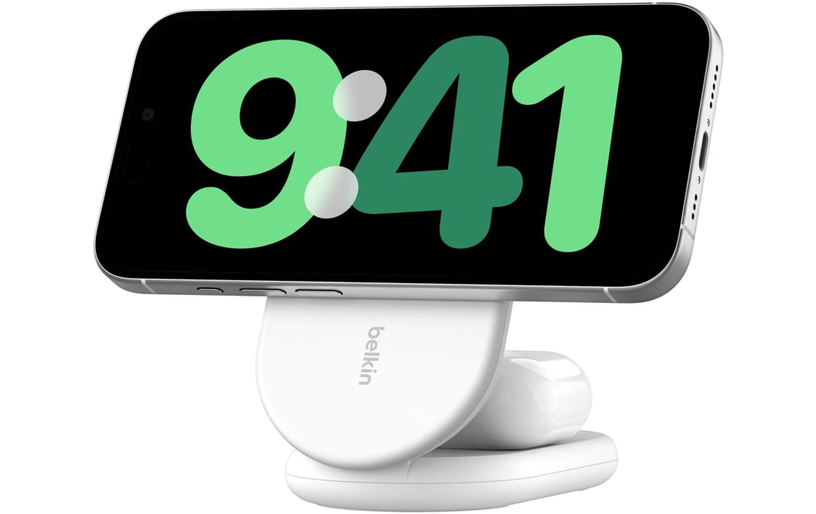 Belkin Boost Charge Ladestation – 15 W, Qi, klappbar, 2-in-1 – für Qi-kompatible Smartphones