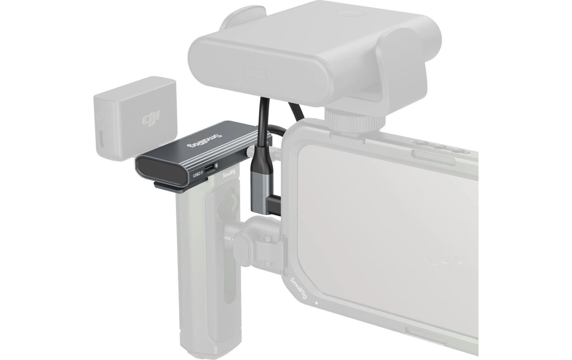 SmallRig 4598 USB-Hub – USB-C, 1× USB-A, 2× USB-C, 100 W PD