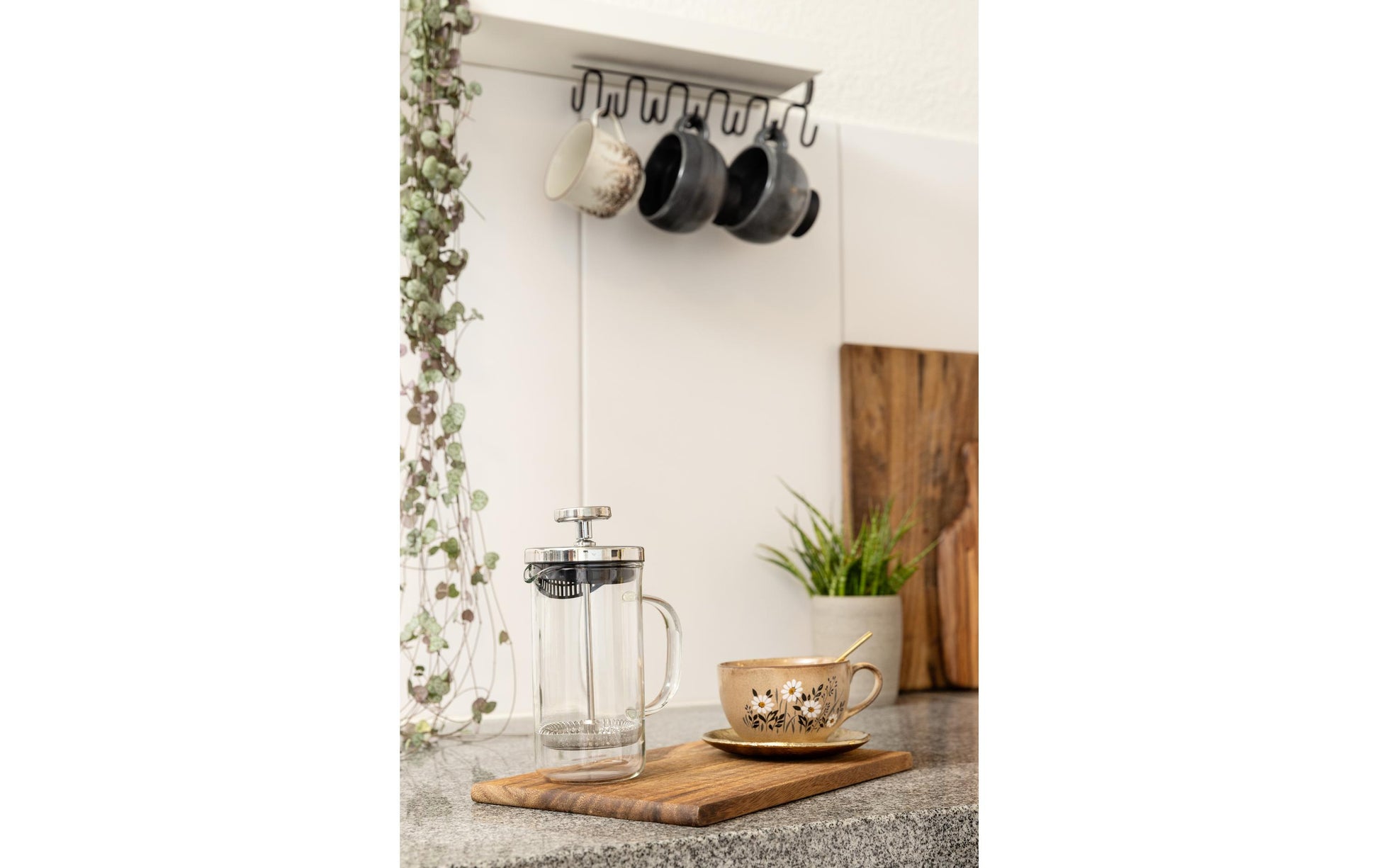 Furber. Furber French Press / Kaffeebereiter – 0,8 l, 6 Tassen, Borosilikatglas