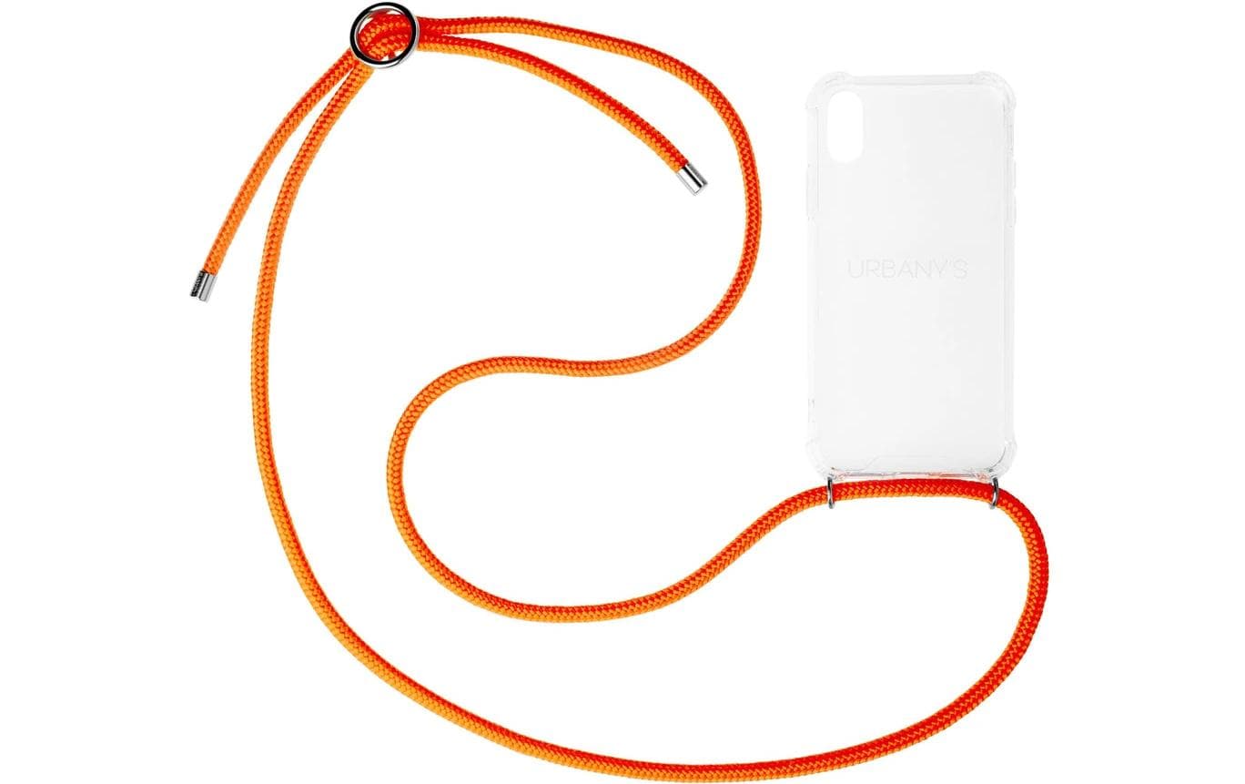 Urbany's Ringhalterung NECKLACE APEROL – für Apple iPhone 17, Kunststoff, Silber
