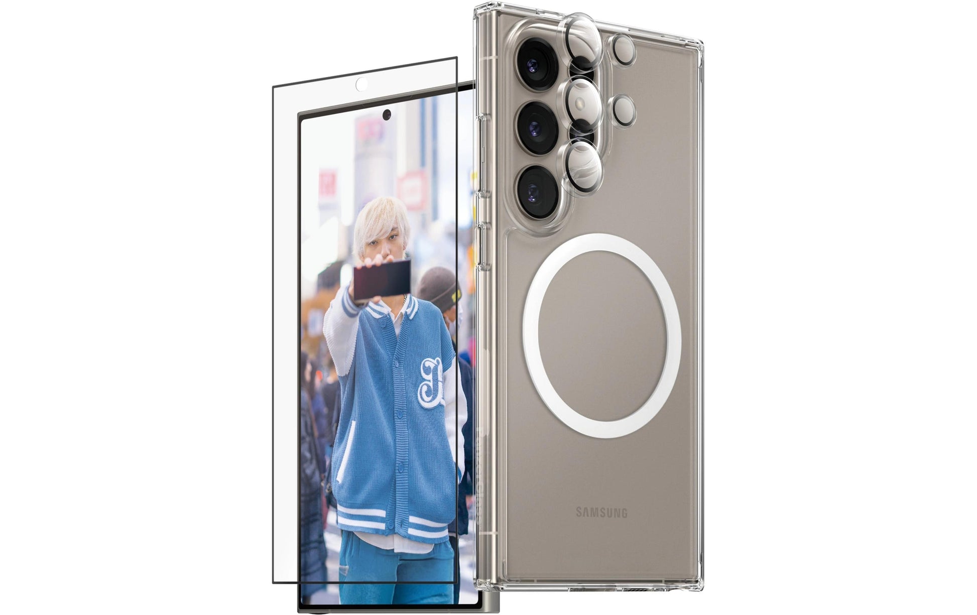 PanzerGlass Displayschutz (Panzerglas), Ultra-Weit Passend – für Galaxy S25 Ultra – mit Applikator