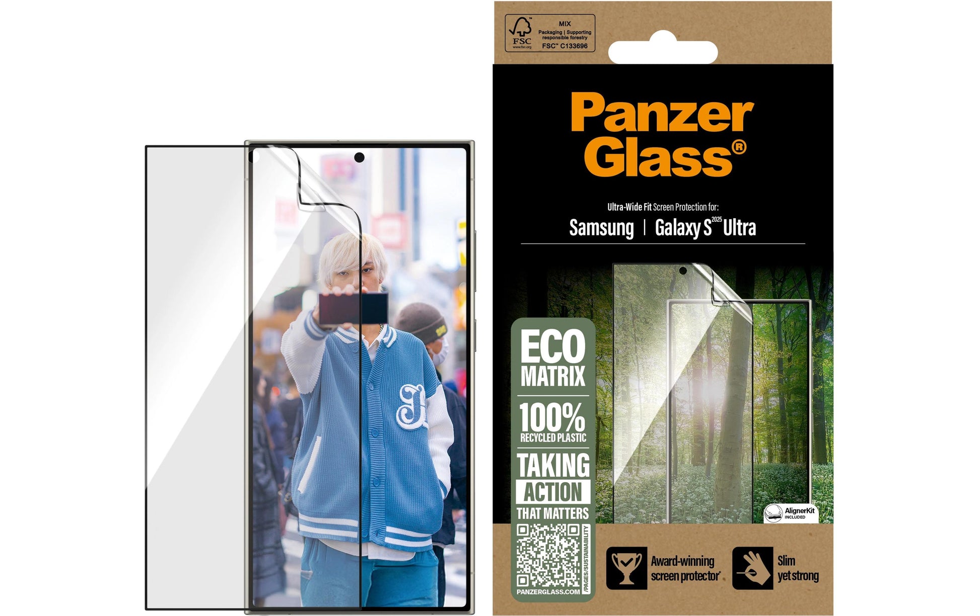 PanzerGlass Displayschutzfolie – für Samsung Galaxy S25 Ultra, 1er-Pack