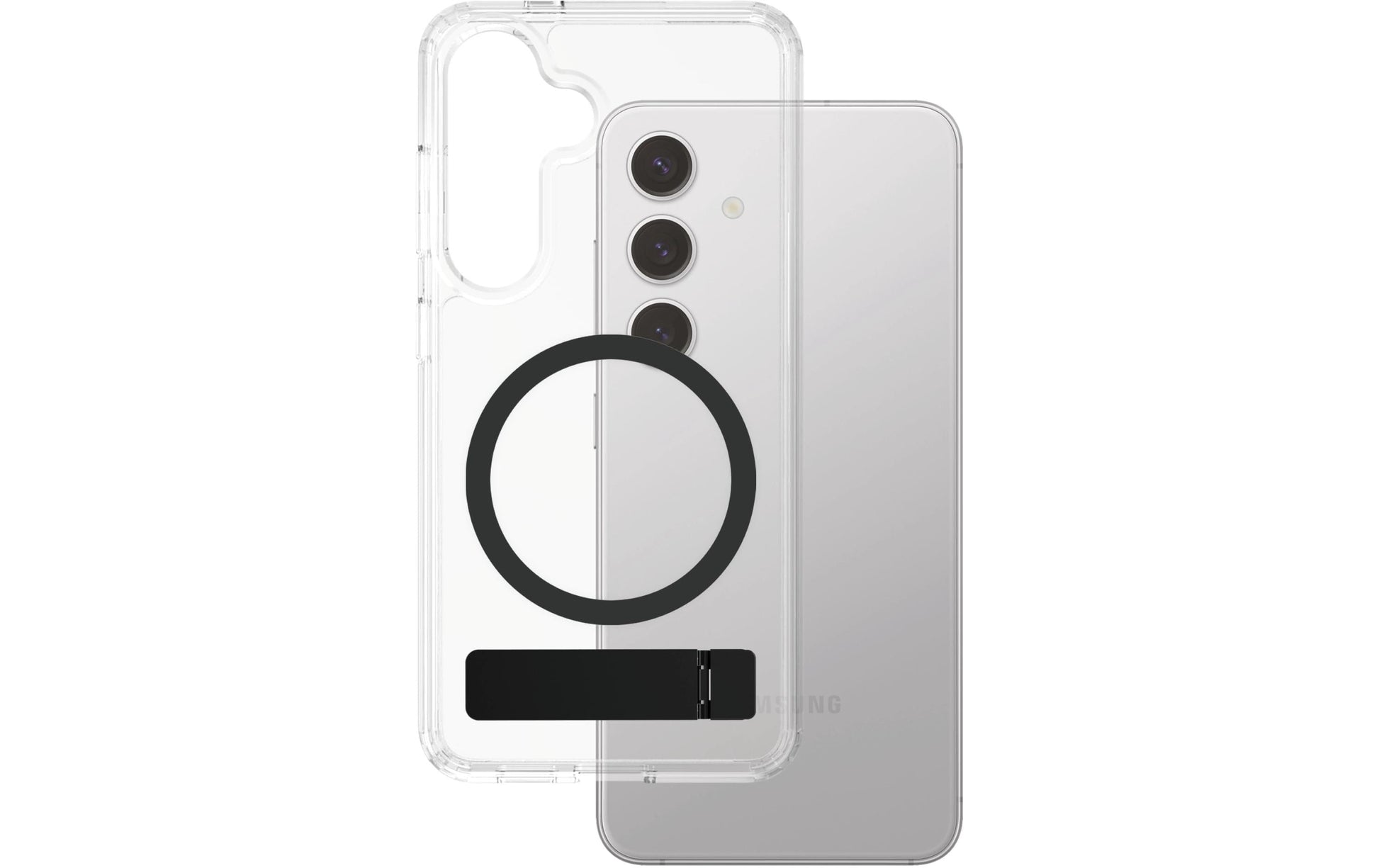 PanzerGlass CARE – Backcover – für Samsung Galaxy S25+ – transparent – mit Ständer, Qi-kompatibel