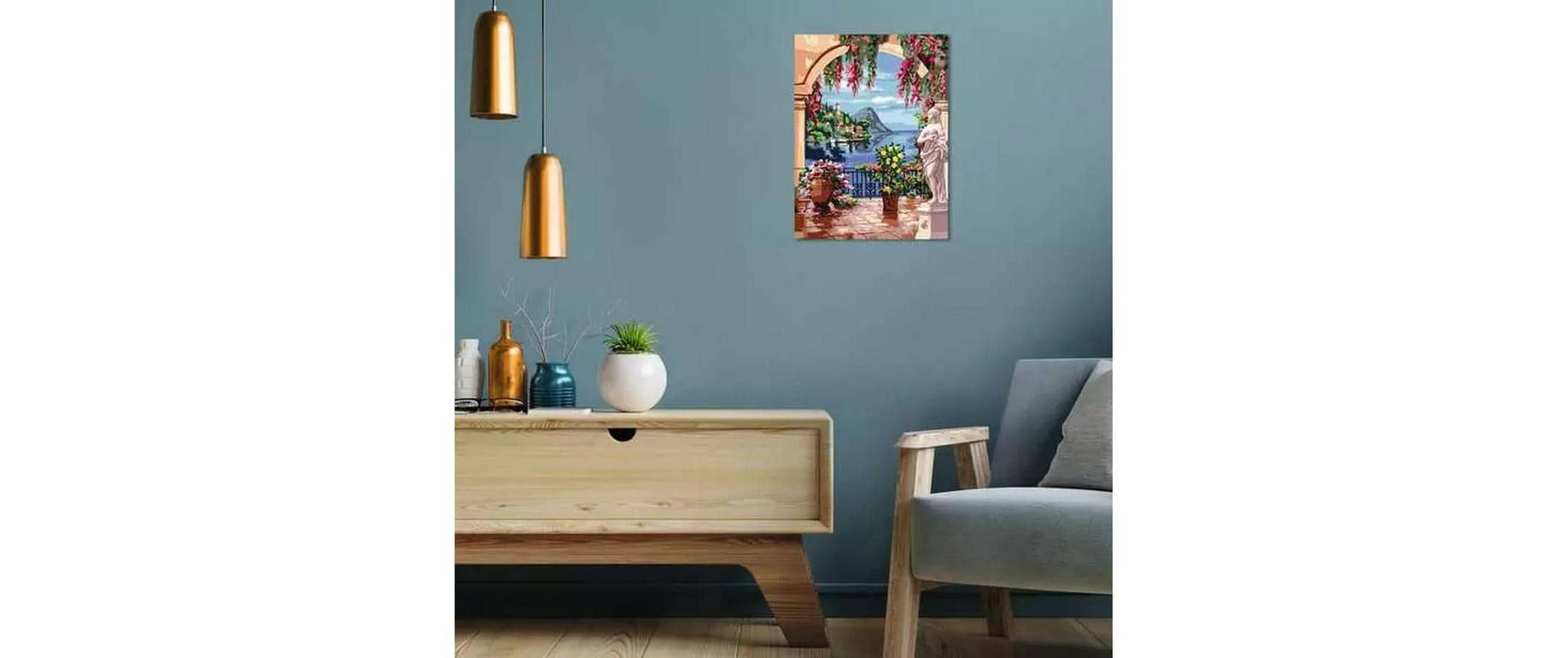 Ravensburger CreArt – Malen-nach-Zahlen-Set – Lago Maggiore – 30 × 40 cm – ab 14 Jahren