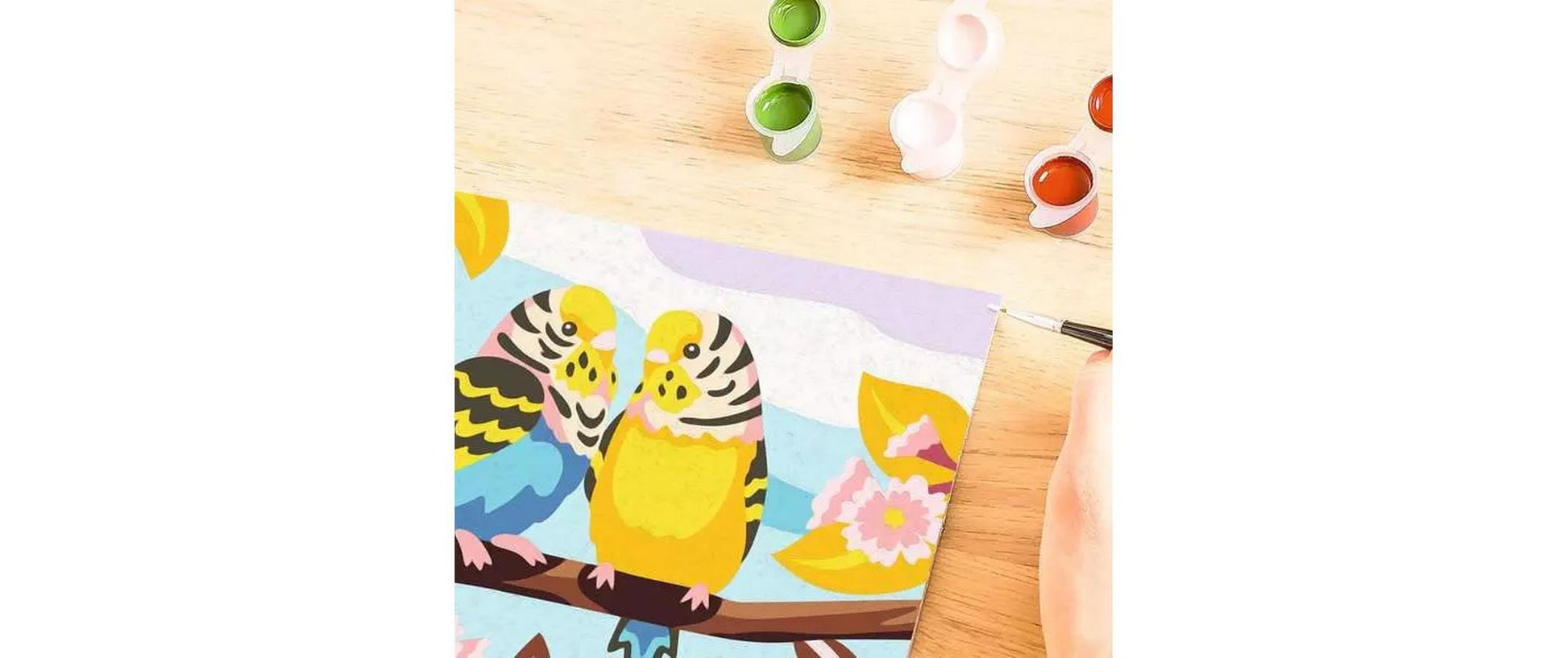 Ravensburger CreArt – Malen-nach-Zahlen-Set – Papagei – 15 Farben – ab 9 Jahren