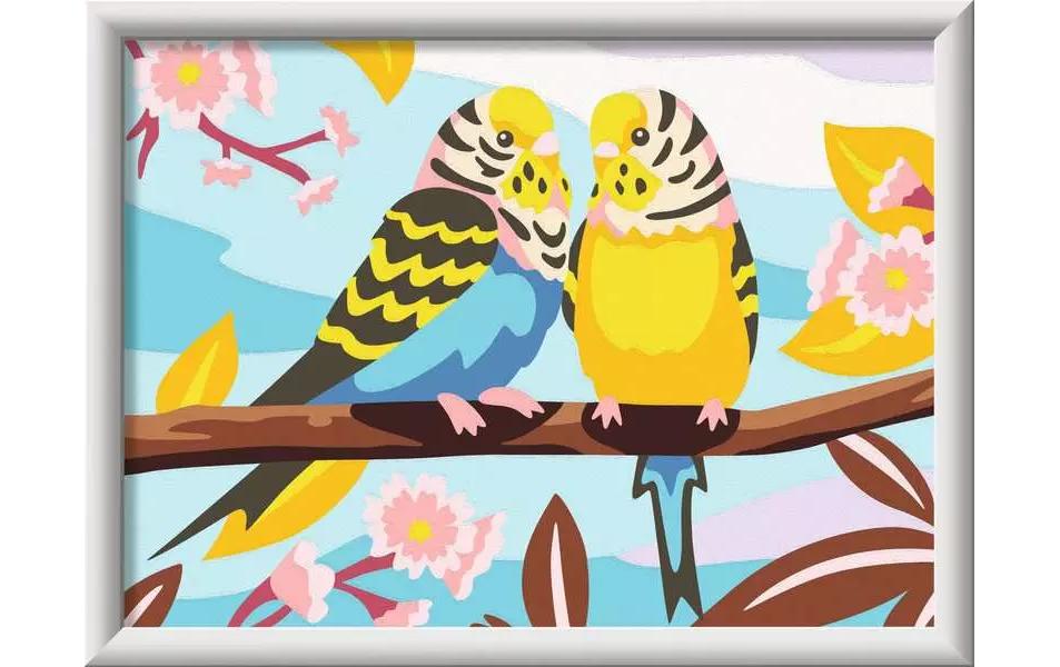 Ravensburger CreArt – Malen-nach-Zahlen-Set – Papagei – 15 Farben – ab 9 Jahren