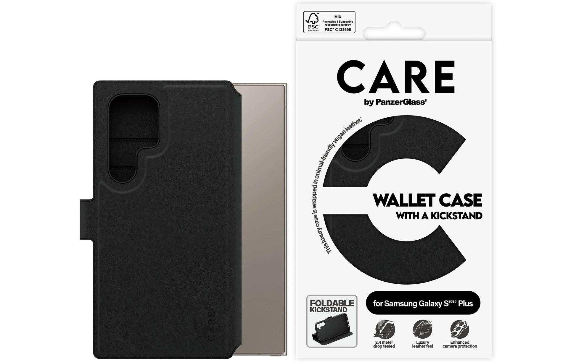 PanzerGlass CARE – Backcover – für Samsung Galaxy S25 Ultra – schwarz