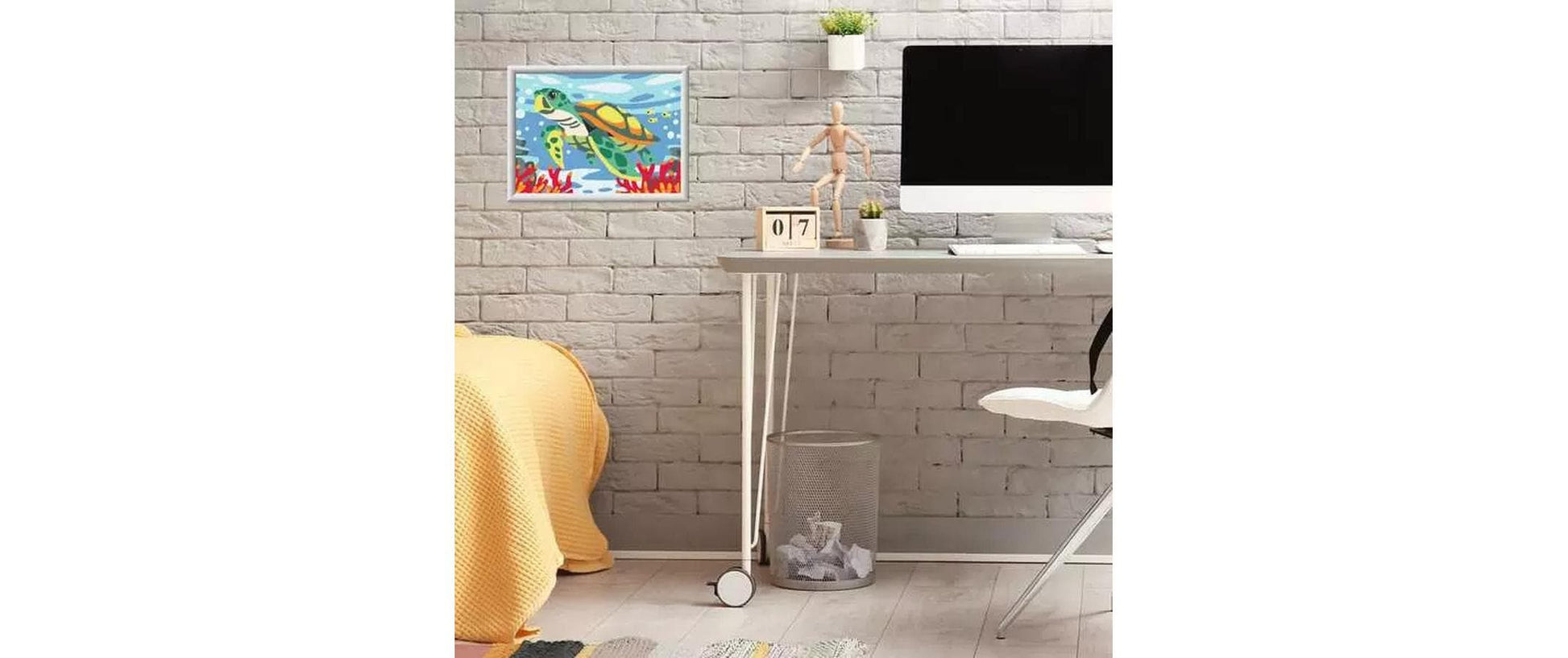 Ravensburger CreArt – Malen-nach-Zahlen-Set – Meeresschildkröte – 15 Farben – ab 9 Jahren