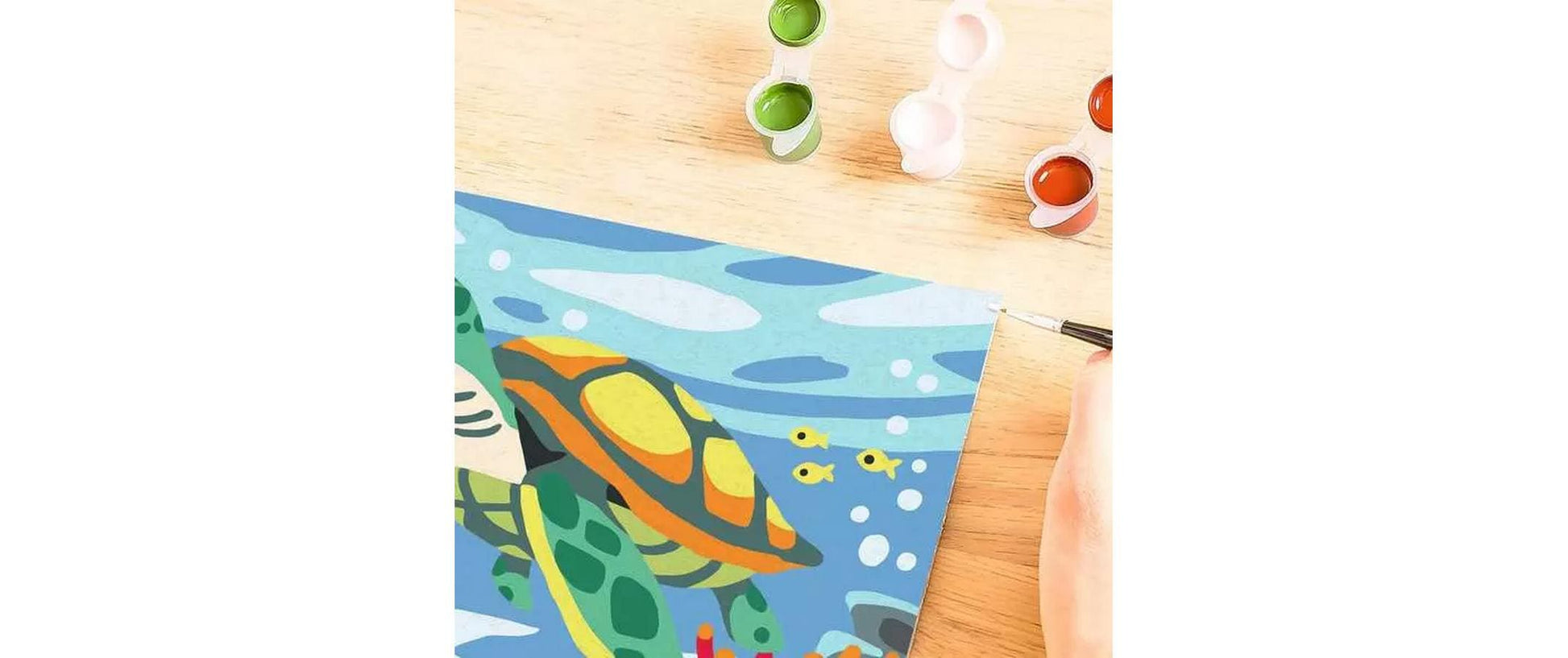 Ravensburger CreArt – Malen-nach-Zahlen-Set – Meeresschildkröte – 15 Farben – ab 9 Jahren