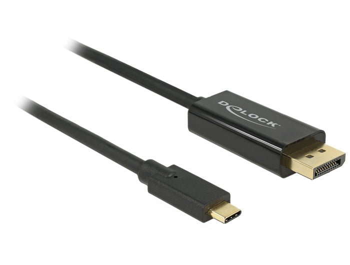 DeLOCK USB-C auf DisplayPort Kabel DP 1.2 4K 60 Hz – 1 m – für Geräte mit USB-C (DisplayPort Alt Mode)