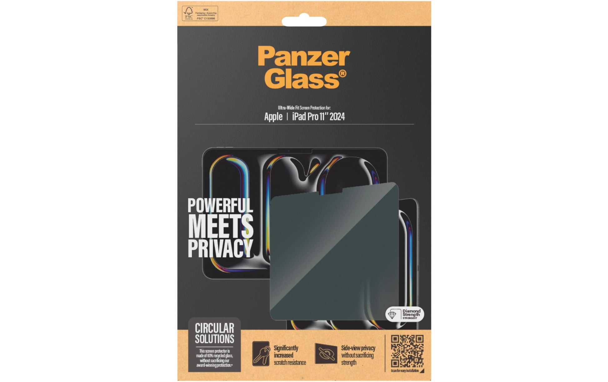 PanzerGlass Privacy UWF Displayschutzfolie – für iPad Pro 11" (2024)