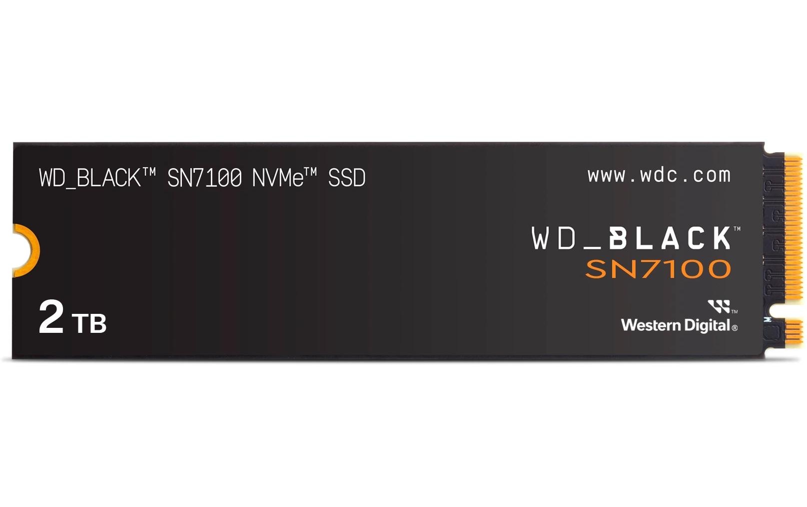 Western Digital SN7100 M.2 SSD 2 TB – PCIe 4.0, NVMe, 7250/6900 MB/s, 2280, für PC/Spielekonsole