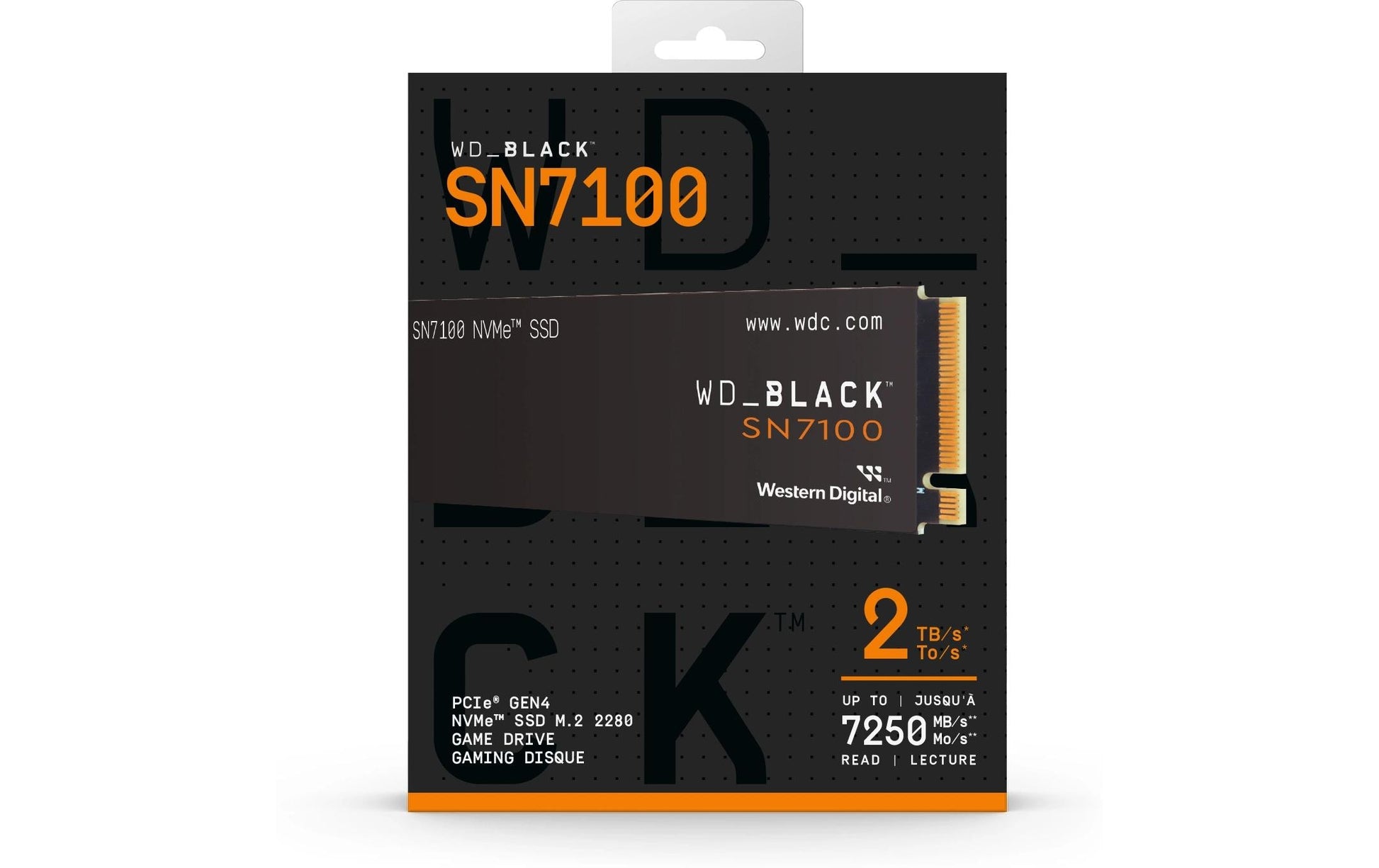 Western Digital SN7100 M.2 SSD 2 TB – PCIe 4.0, NVMe, 7250/6900 MB/s, 2280, für PC/Spielekonsole