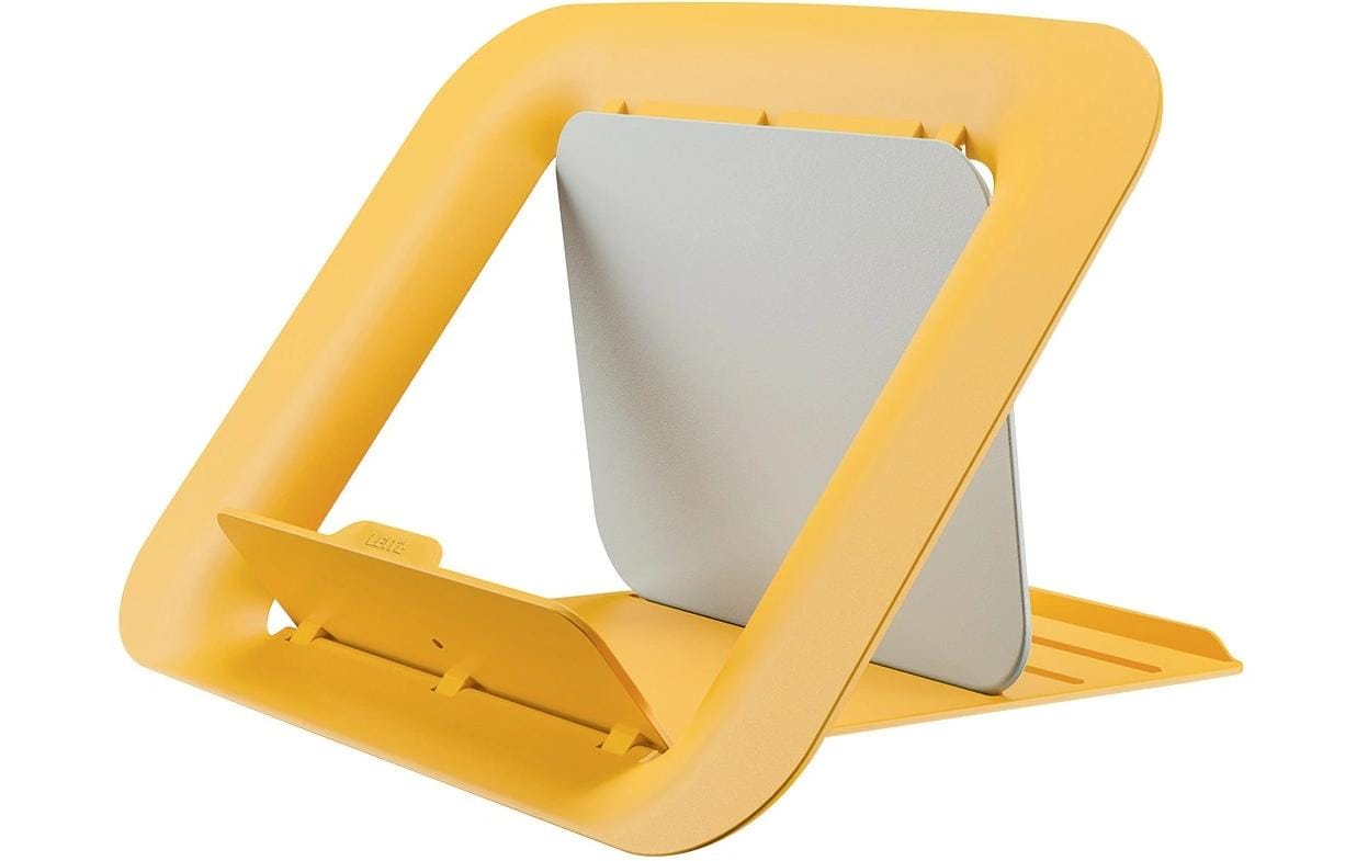 Leitz Ergo Cosy Notebookhalter – für Notebooks 13–17", Kunststoff, Warmgelb