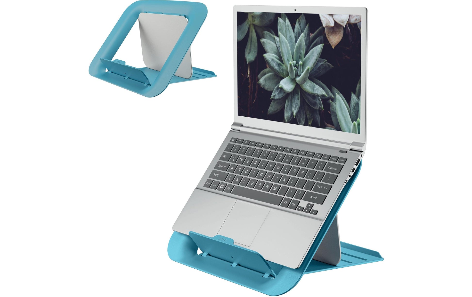 Leitz Ergo Cosy Notebookhalter – für Notebooks 13–17", Kunststoff, sanftes Blau