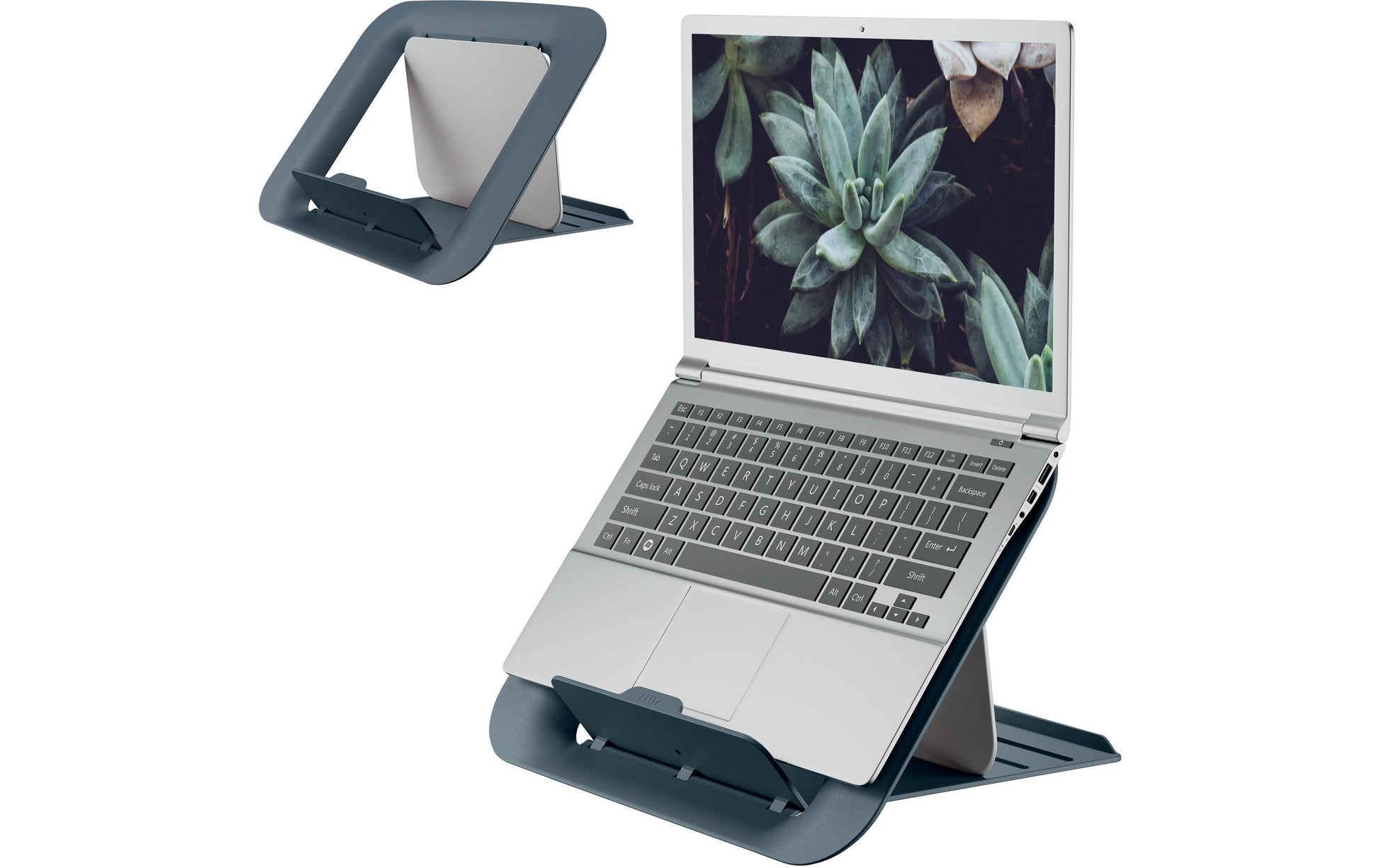 Leitz Ergo Cosy Notebookhalter – für Notebooks 13–17", Kunststoff, Samtgrau