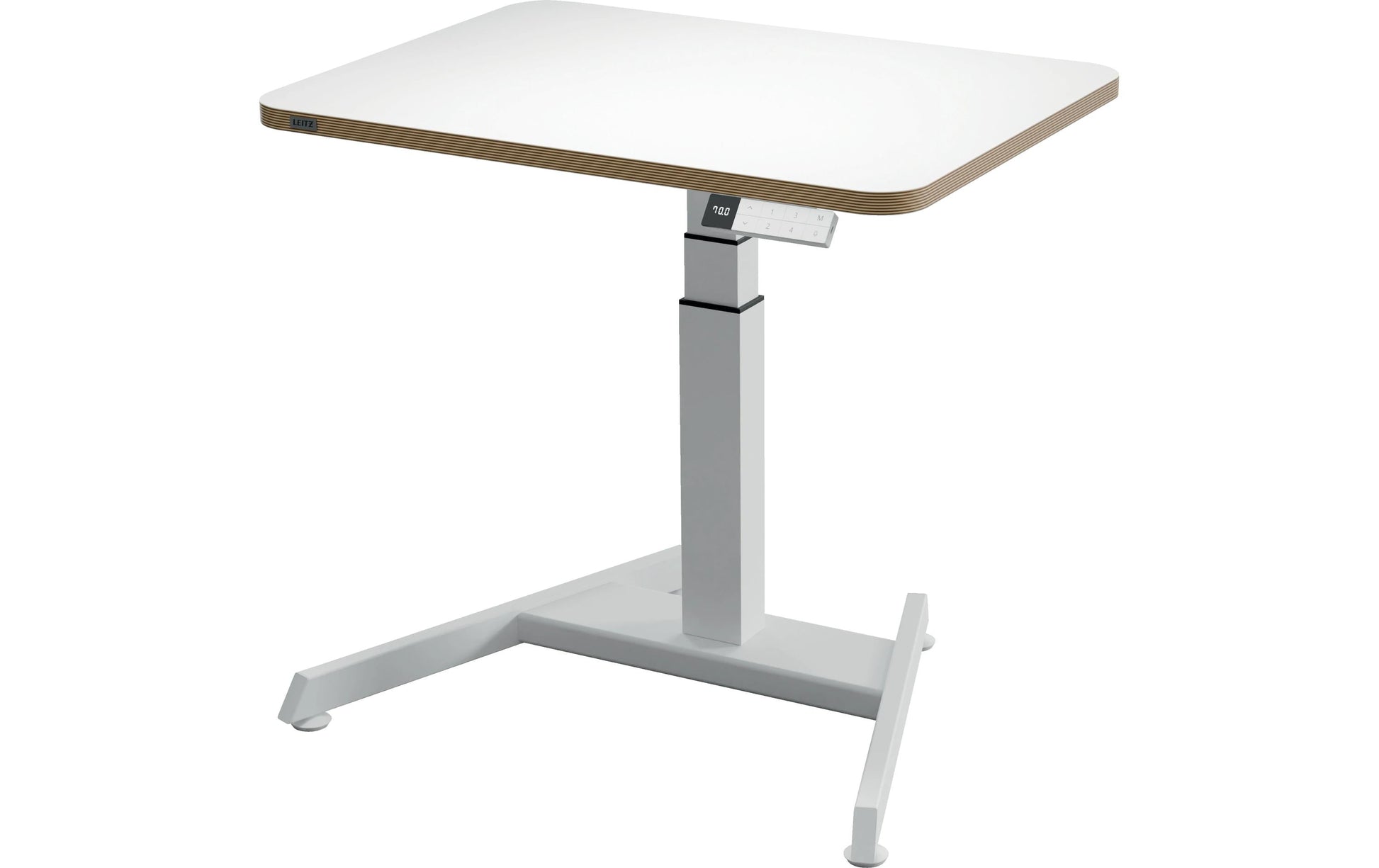 Leitz Ergo höhenverstellbarer Sitz-Stehtisch – 65 cm, Dunkles Grau, 60 cm