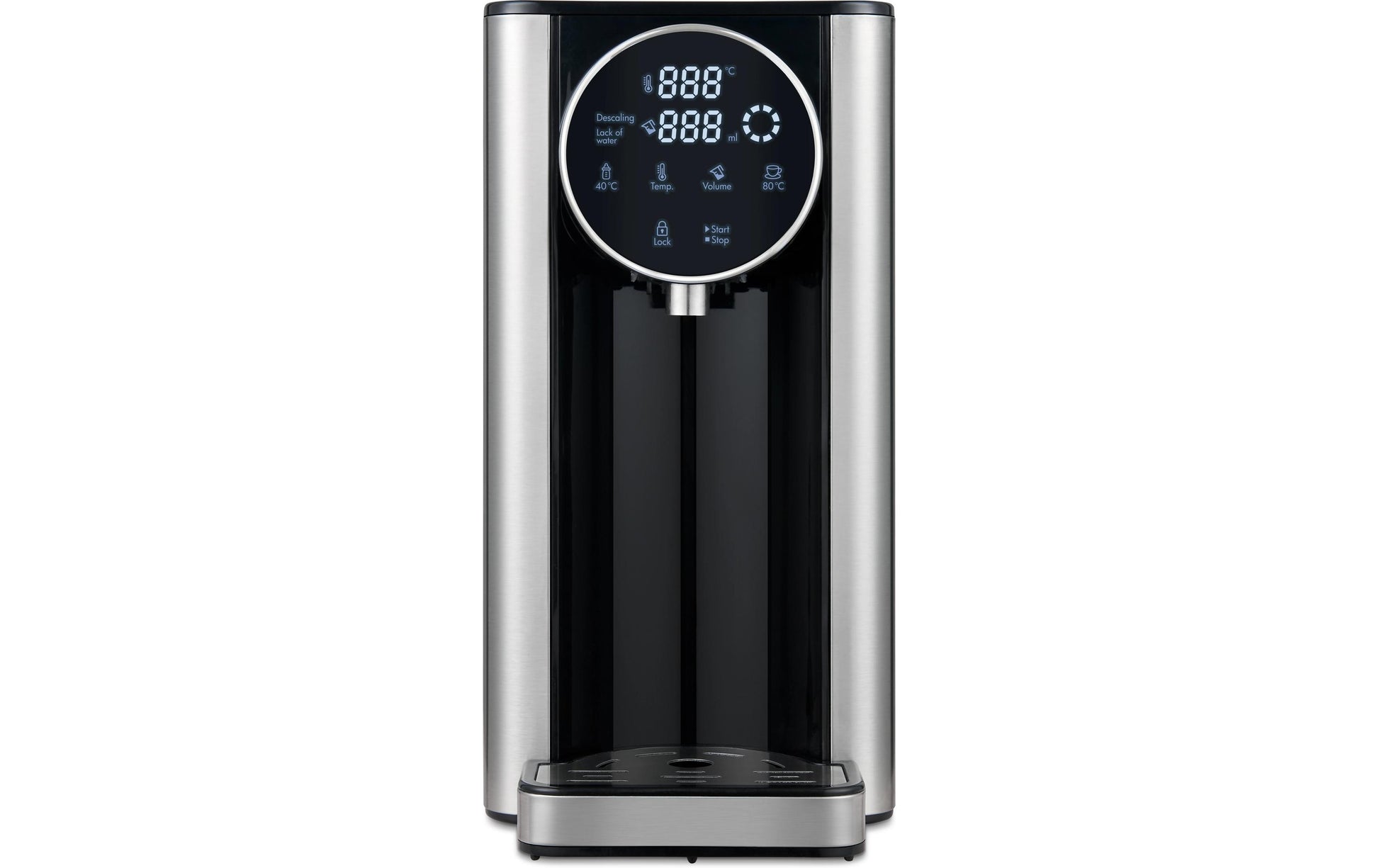 Trisa Silver Stream Wasserkocher – 2,7 l, mit Temperaturwahl, Edelstahl
