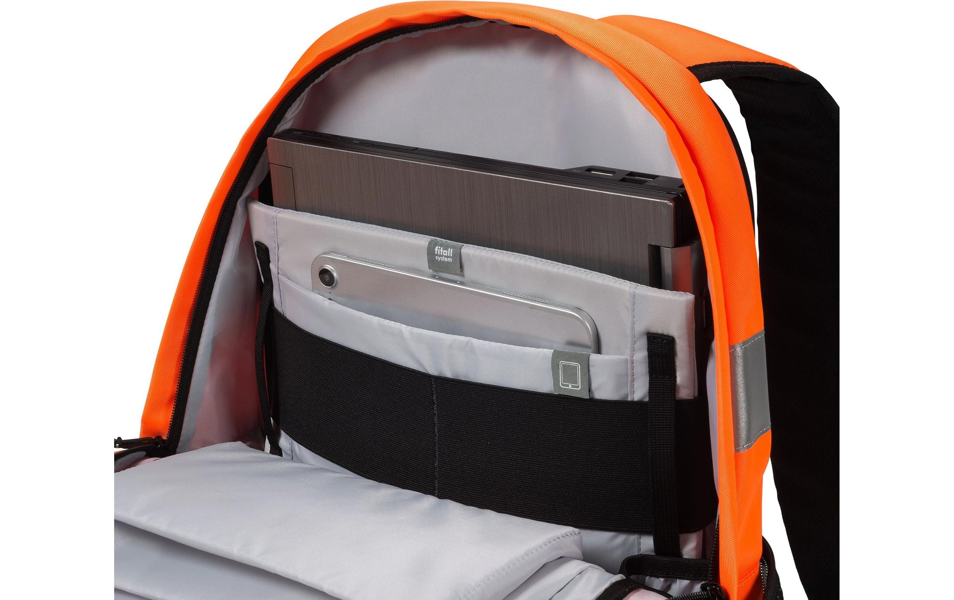 DICOTA Freizeit-Rucksack – 25 l, orange, Hi-Vis