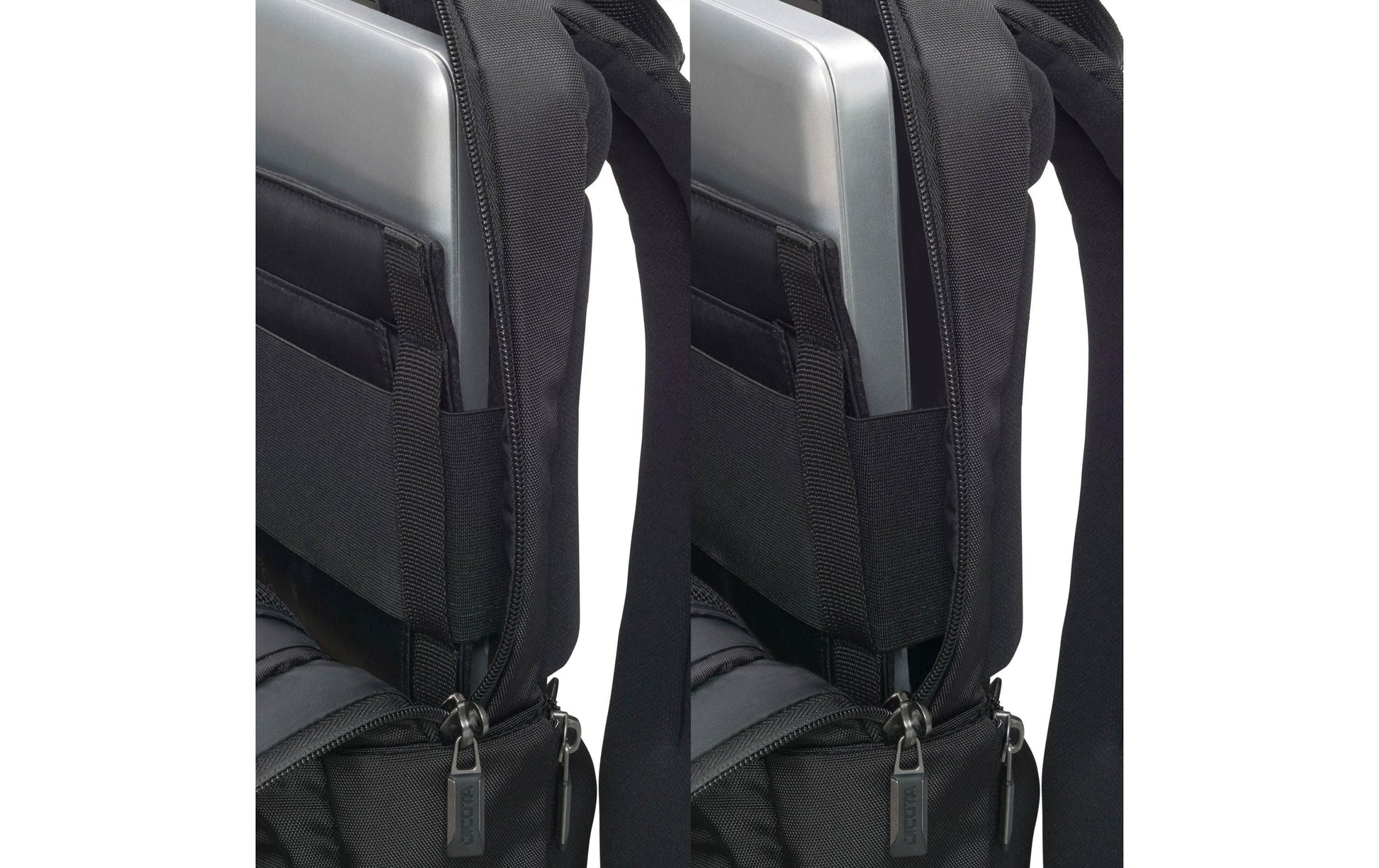 DICOTA Eco Slim PRO Notebook-Rucksack für Notebooks bis 14,1" – Aus recyceltem PET – Schwarz