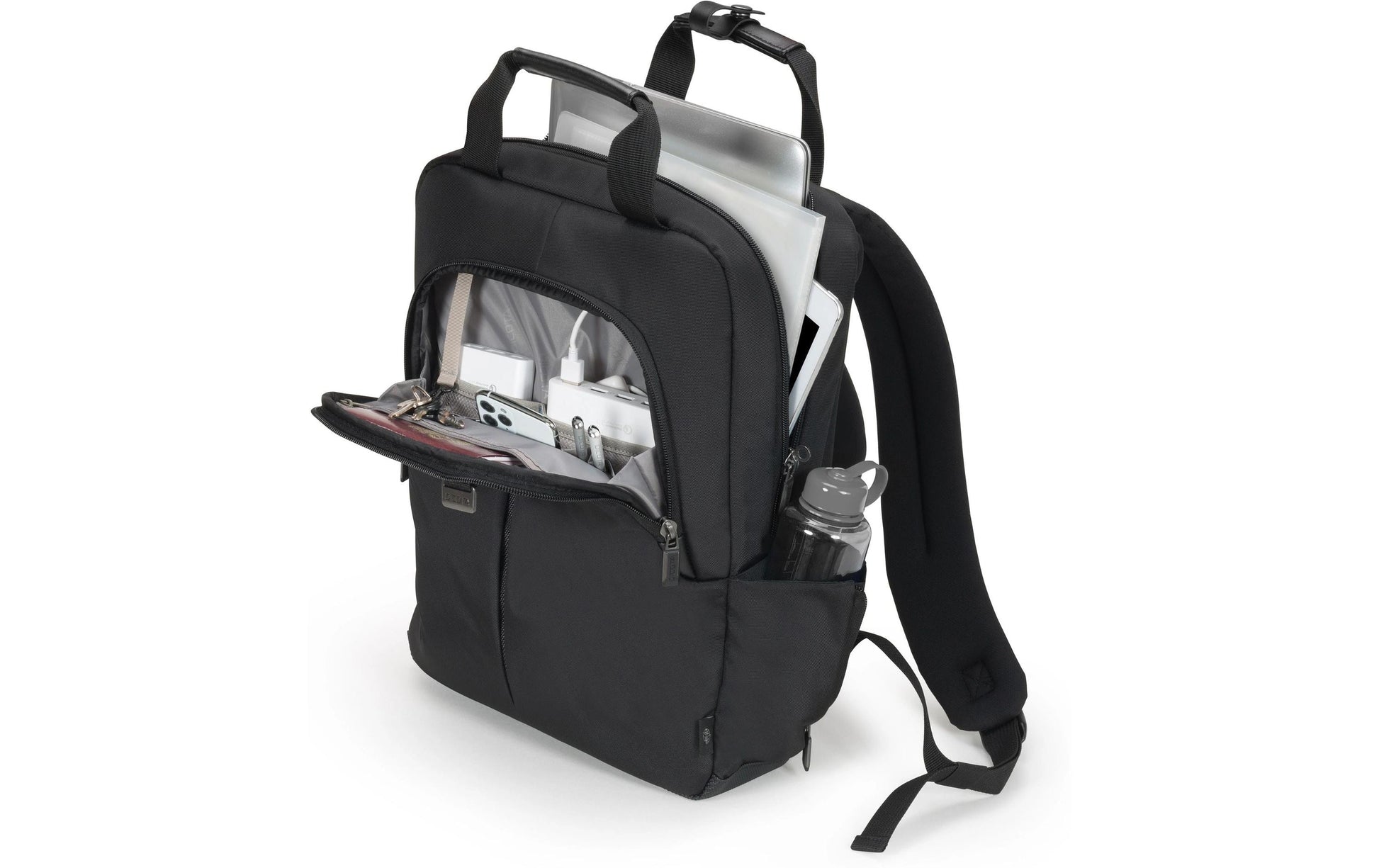 DICOTA Eco Slim PRO Notebook-Rucksack für Notebooks bis 14,1" – Aus recyceltem PET – Schwarz