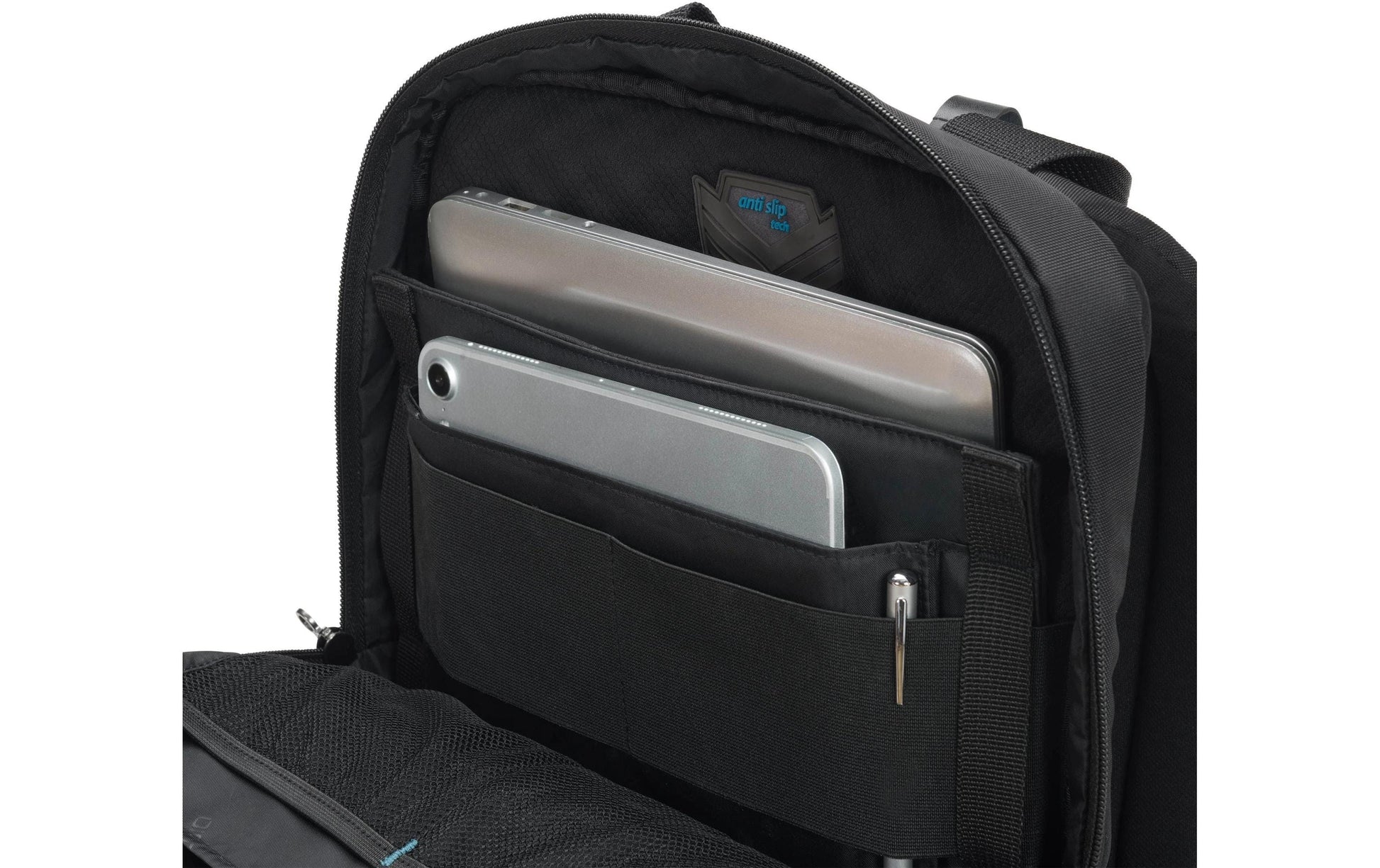 DICOTA Eco Slim PRO Notebook-Rucksack für Notebooks bis 14,1" – Aus recyceltem PET – Schwarz