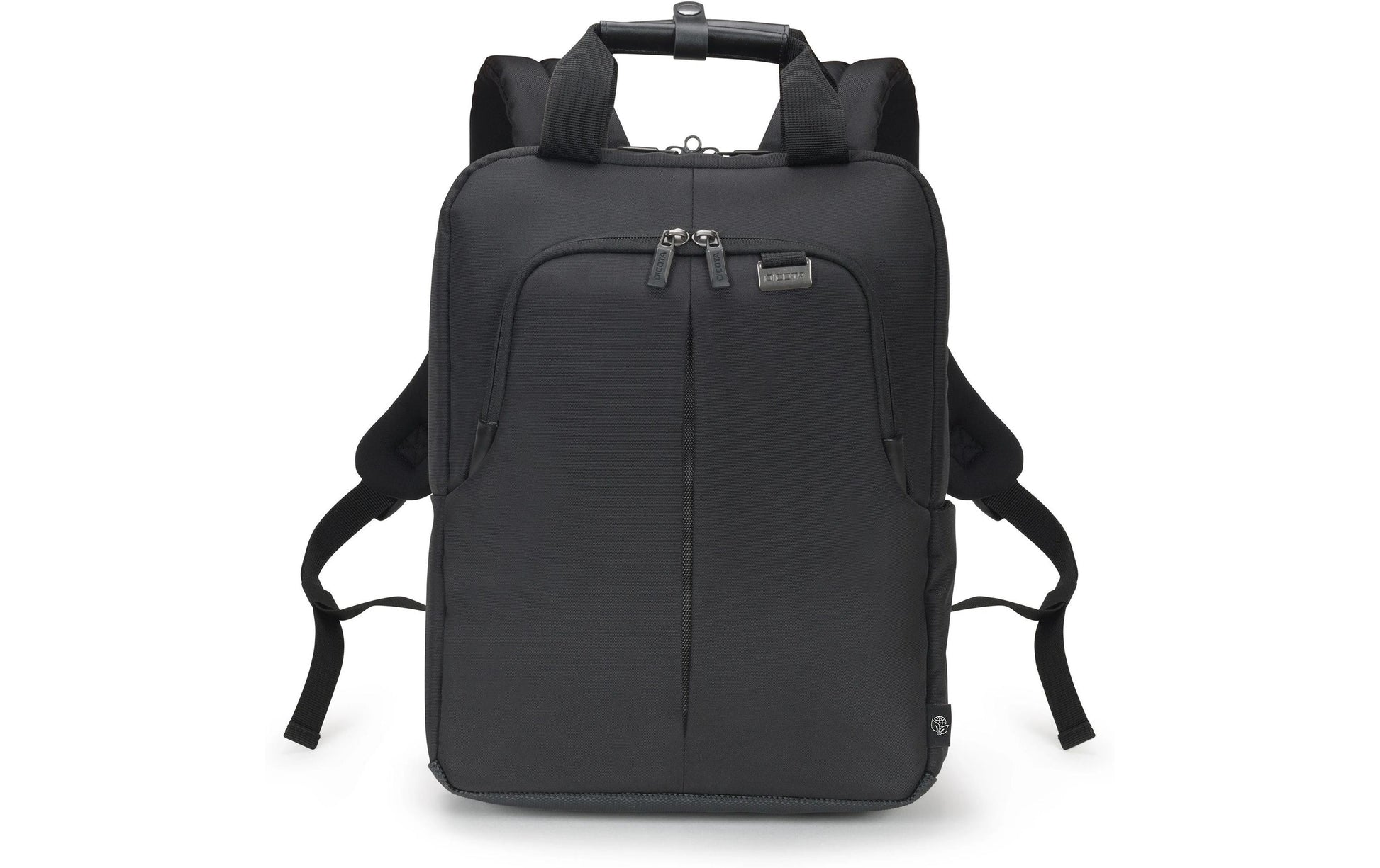 DICOTA Eco Slim PRO Notebook-Rucksack für Notebooks bis 14,1" – Aus recyceltem PET – Schwarz